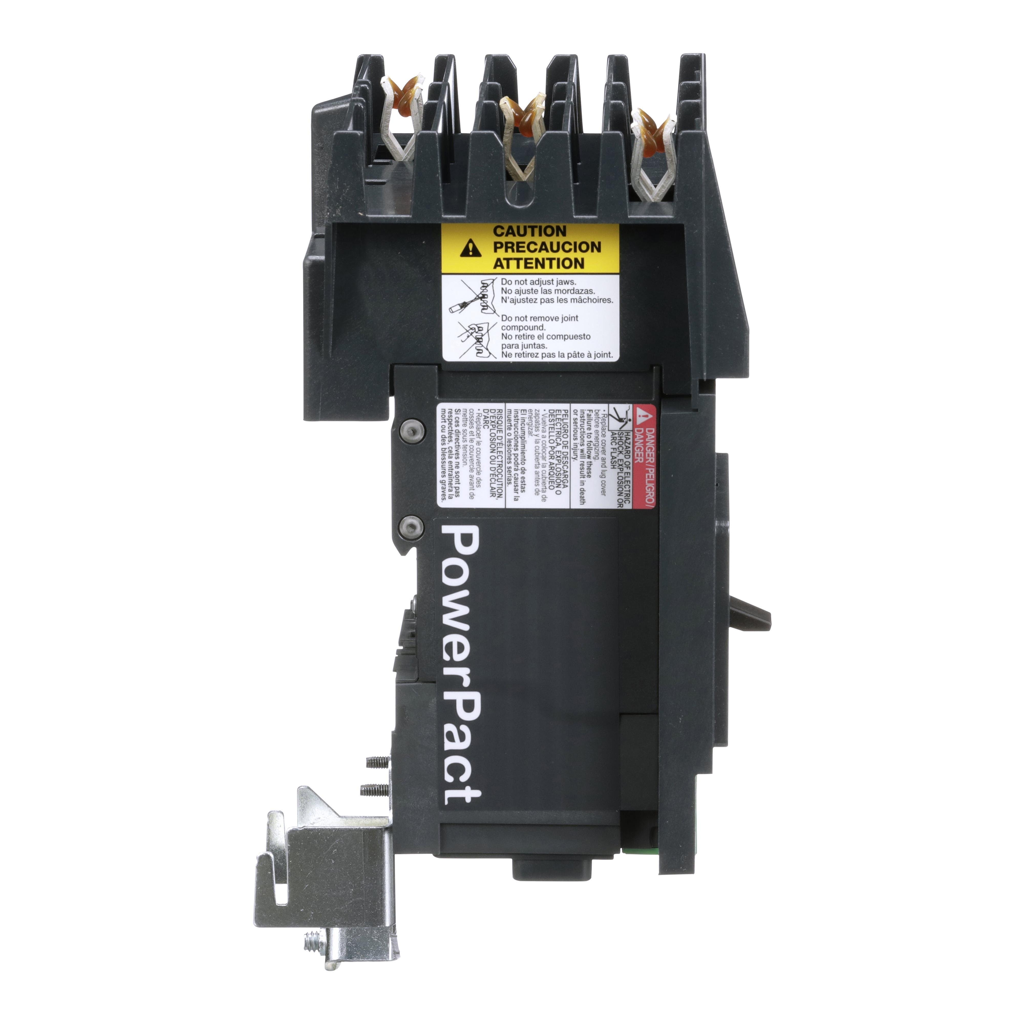 Picture of BJA36090 - Circuit breaker, PowerPacT B, 90A, 3 pole, 600Y/347VAC, 25kA, I-Line, thermal magnetic, 80%, ABC