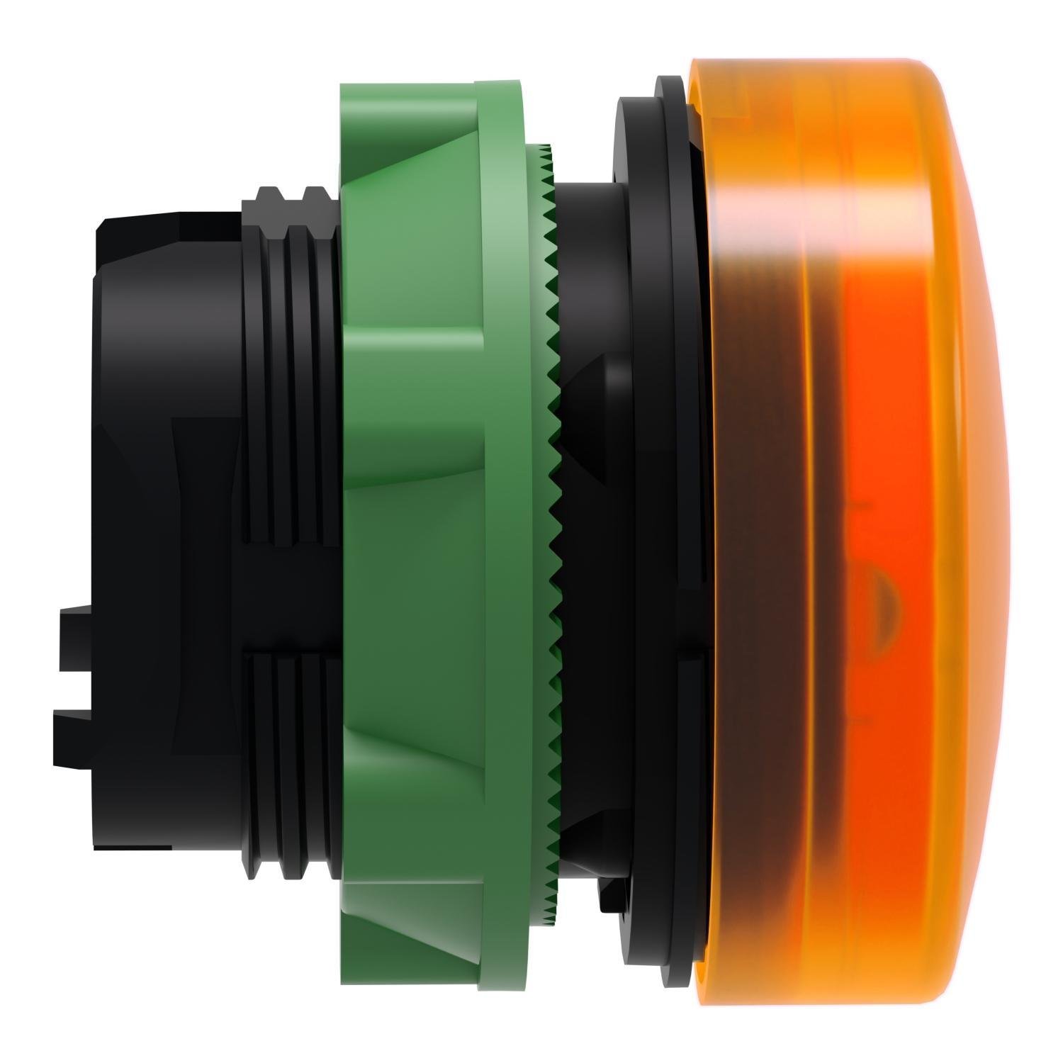 Picture of ZB5AV053 - Head for pilot light, Harmony XB5, plastic, orange, 22mm, plain lens, BA9s base fitting
