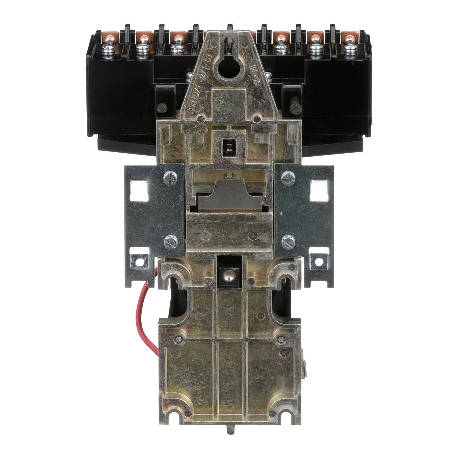 Picture of 8903LXO80V02 - Contactor, Type L, multipole lighting, mechanically held, 30A, 8 pole, 600V, 110/120VAC 50/60Hz coil, open style [TAA]
