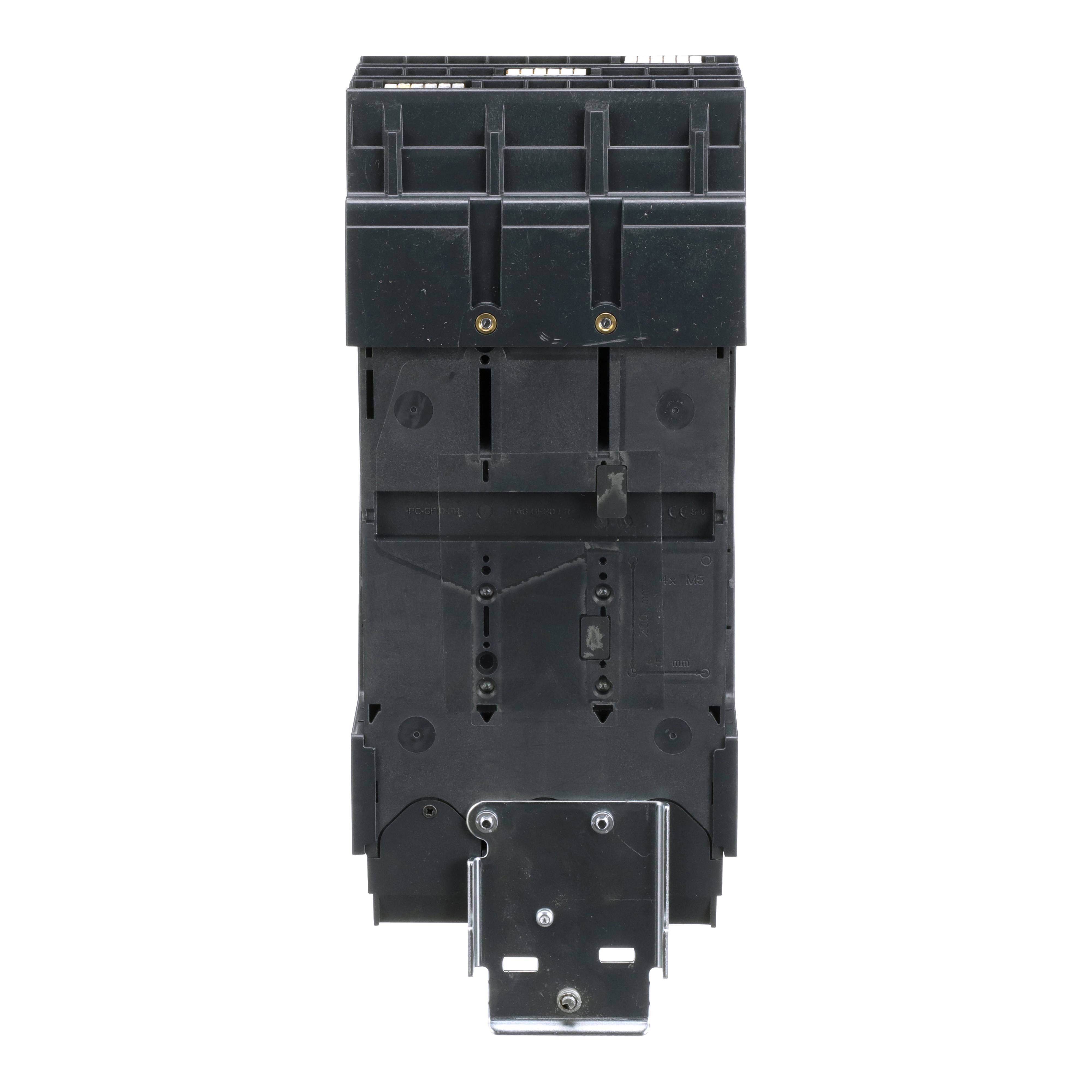 Picture of LGA36400CU33X - Circuit breaker, PowerPacT L, 400A, 3 pole, 600VAC, 18kA, I-Line, Micrologic 3.3S, 100%, ABC
