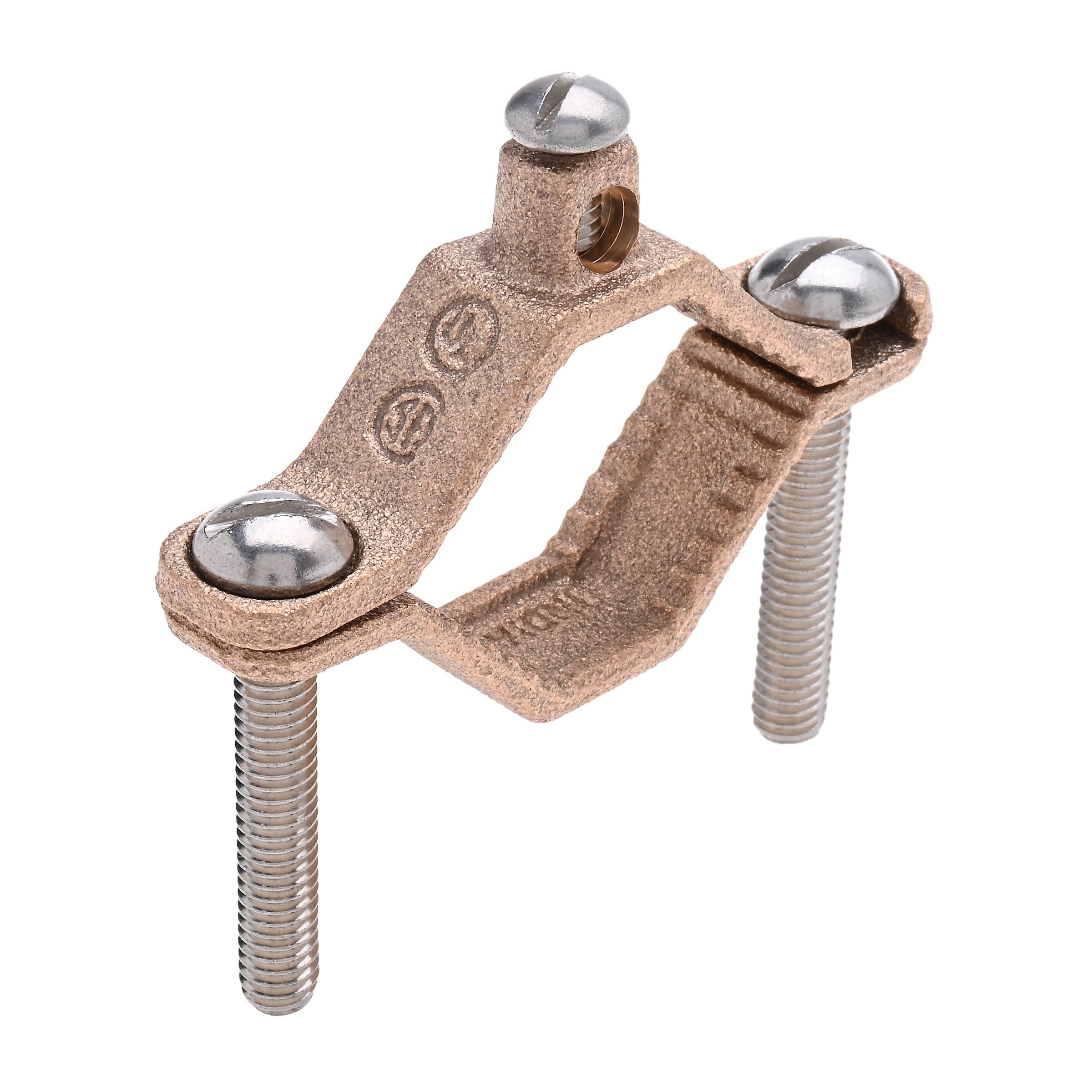 Picture of G-2-S-DB - Heavy Duty Bronze Ground Clamp, Direct Burial, 1-1/4″ to 2″ Pipe