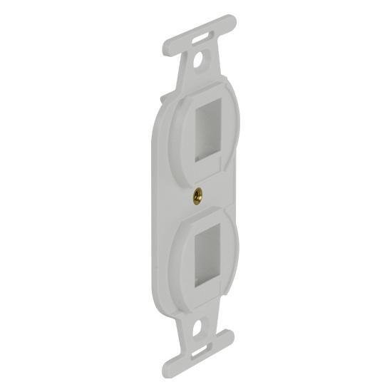 Picture of WP1062WH - 2 Port Keystone Duplex Type-106 Wall Strap, White