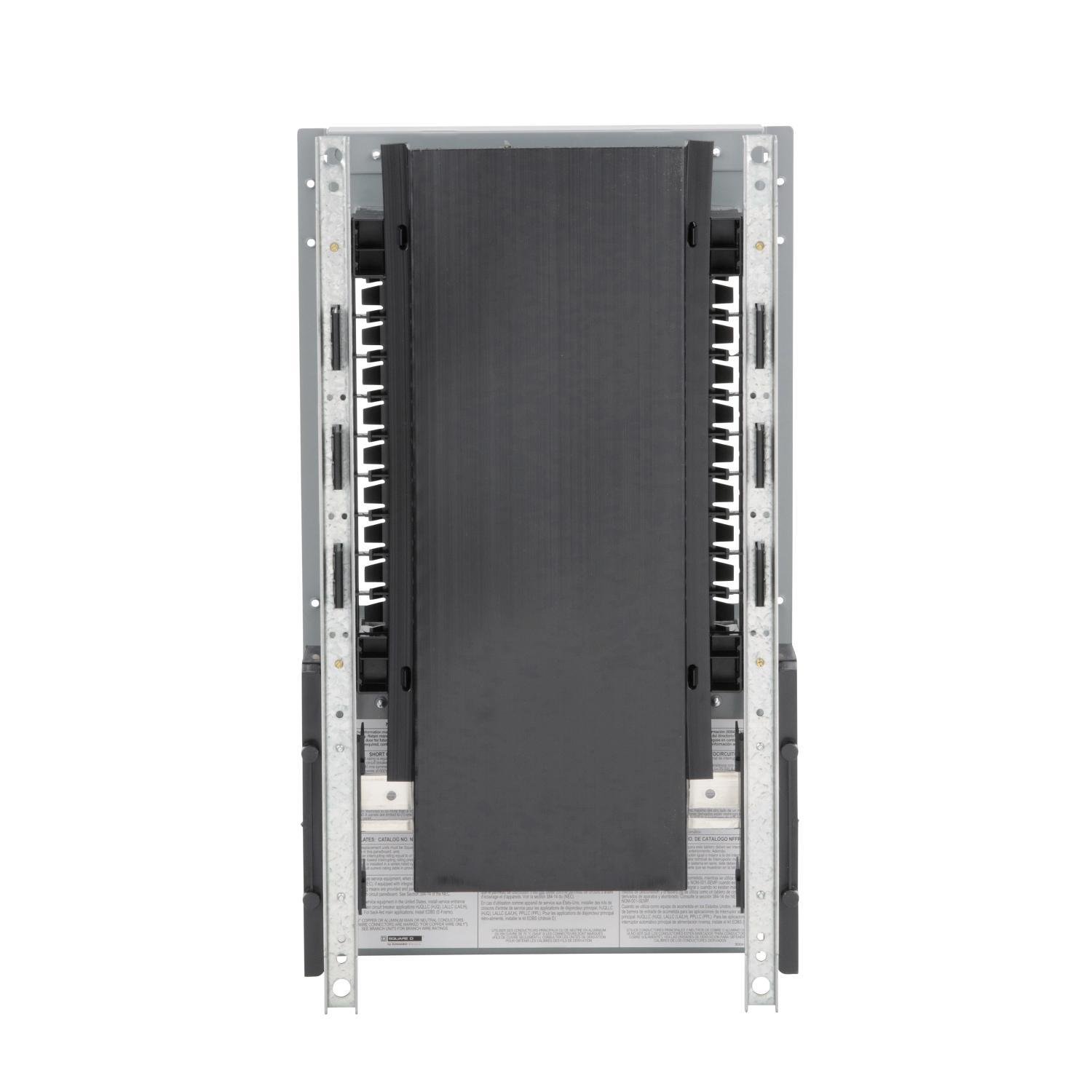 Picture of NF418L1C - Panelboard interior, NF, main lugs, 125A, Cu bus, 18 pole spaces, 3 phase, 4 wire, 600Y/347VAC max