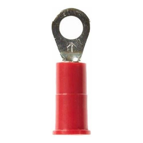 Picture of RV18-6Q - 3M™ Highland™ Vinyl Insulated Ring Terminal RV18-6Q, AWG 22-18,standard-style ring tongue fits around the stud, 25/bag