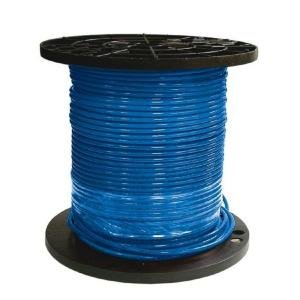 THHN-10-STR19-BLU-CU-500CL - THHN - 10 AWG - 19 Strands - Blue - Soft Annealed Copper - 500' Coil