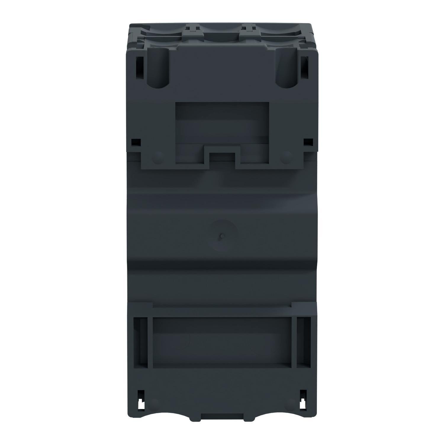 Picture of GV2ME106 - TeSys Deca Manual Starter and Protector, thermal magnetic circuit protector, push buttons, 4...6.3 A, ring lug terminals