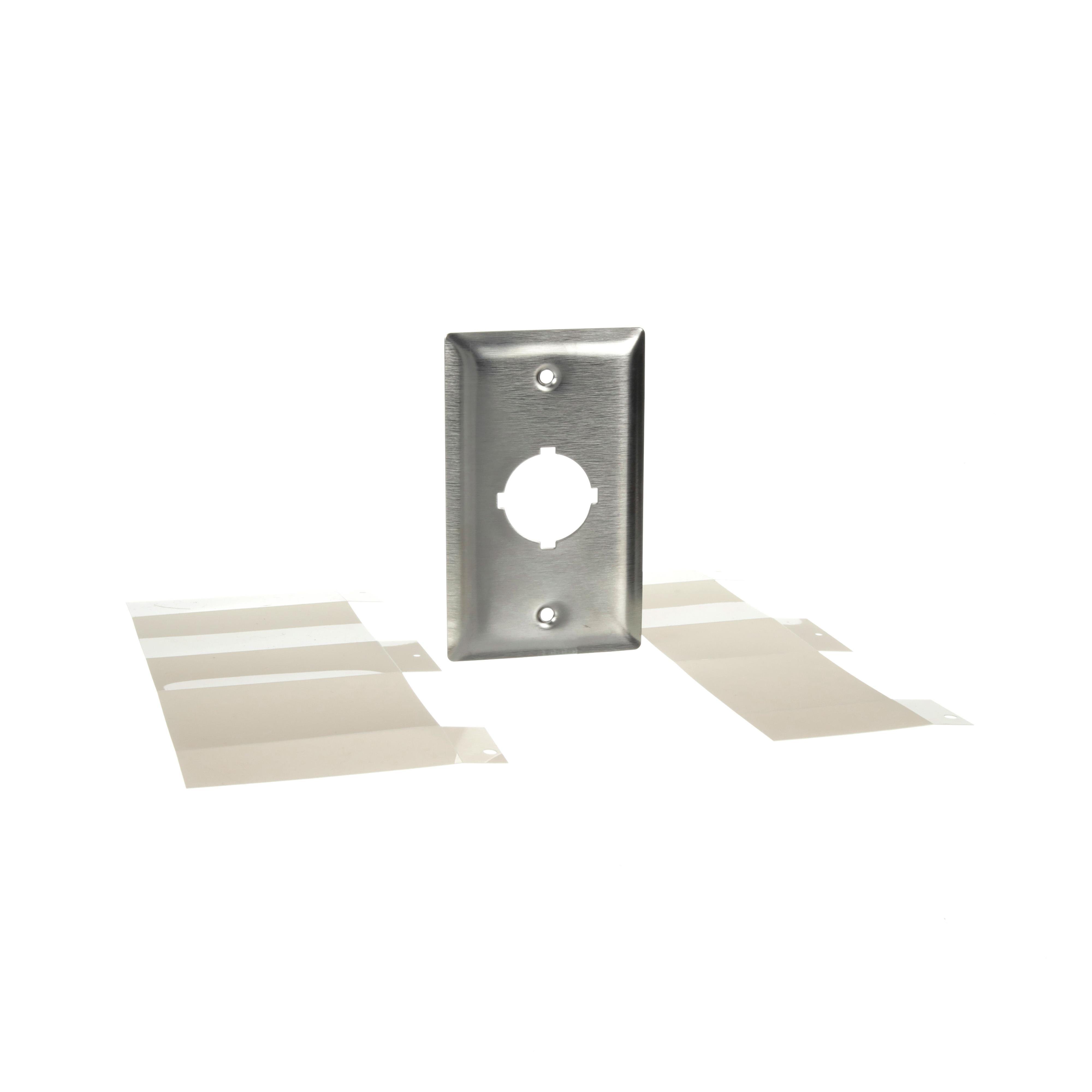 Picture of 9001K25 - 30mm Push button, Type K, flush plate, 1 hole, NEMA 1