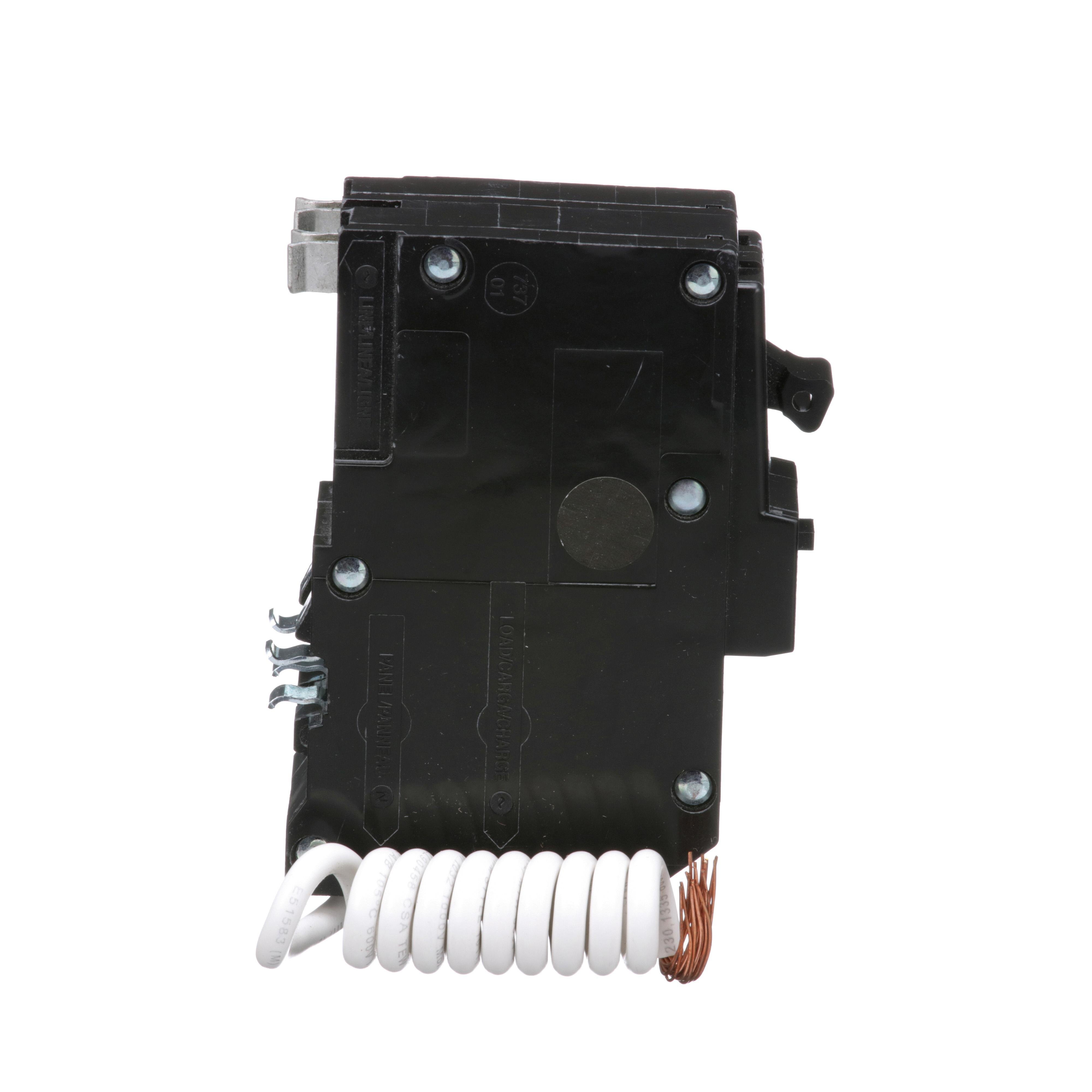 Picture of QO220EPD - Mini circuit breaker, QO, 20A, 2 pole, 120/240VAC, 10kA, plug in, 30mA grd fault B [TAA]
