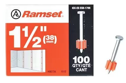 RAMSET 00774, 1 1/2" Drive Pins