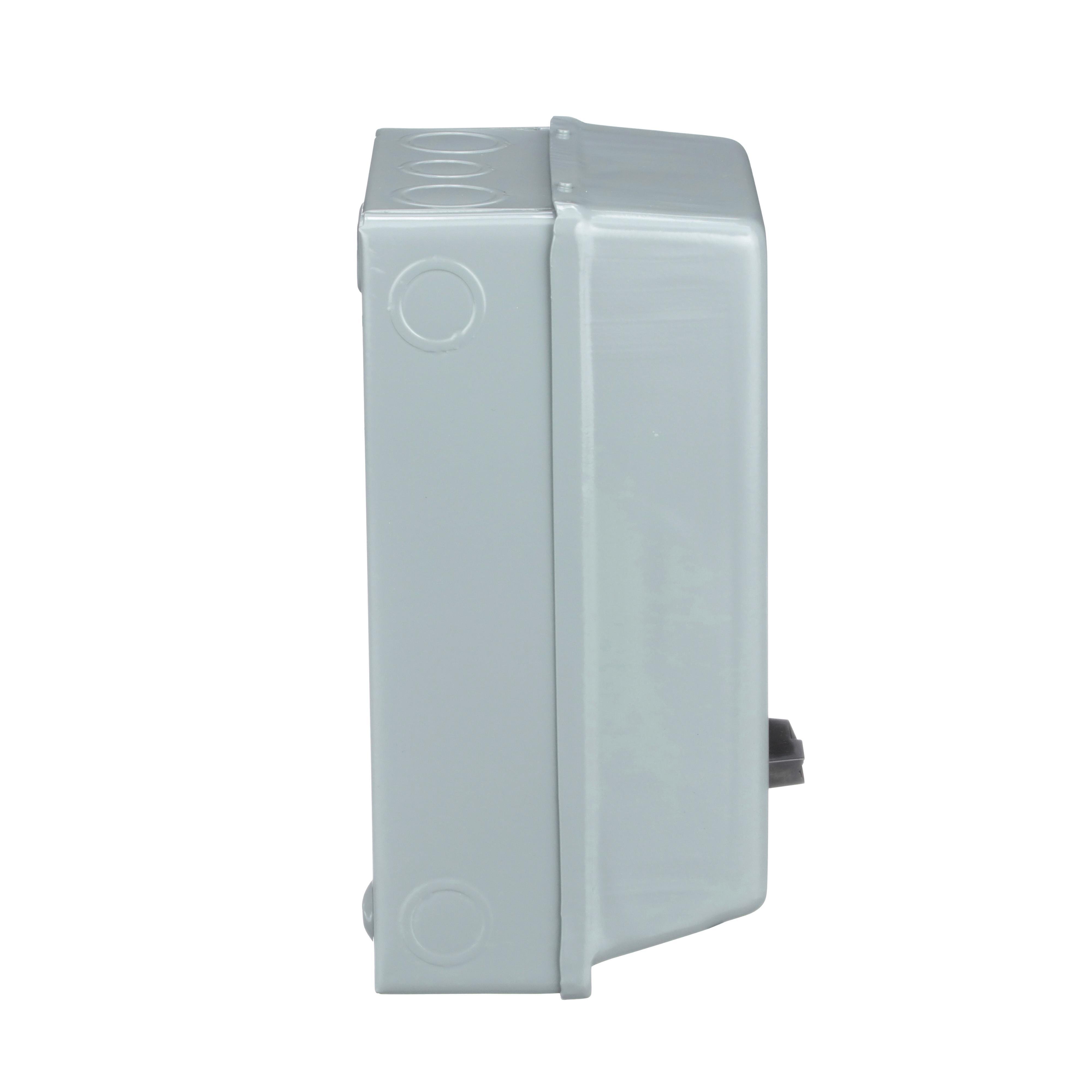 Picture of 8536SBG2V06 - NEMA motor starter, Type S, nonreversing, Size 0, 18A, 5HP at 460VAC, 5kA SCCR, 3 phase, 3 pole, melting alloy, 480VAC coil, NEMA 1 [TAA]