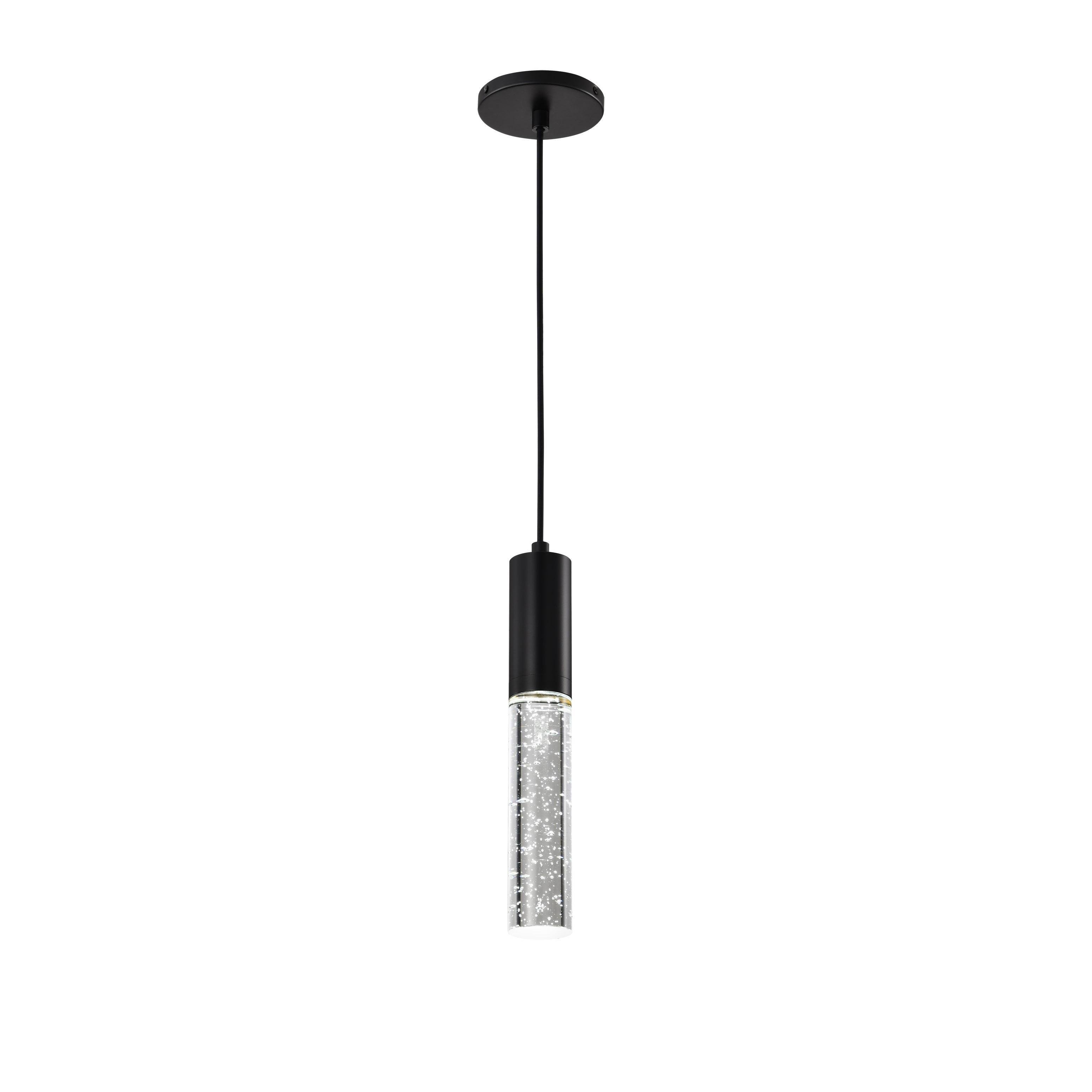 Picture of SAT 62-6001, Matte Black Lacey 2" LED Mini Pendant RGB/Tunable White