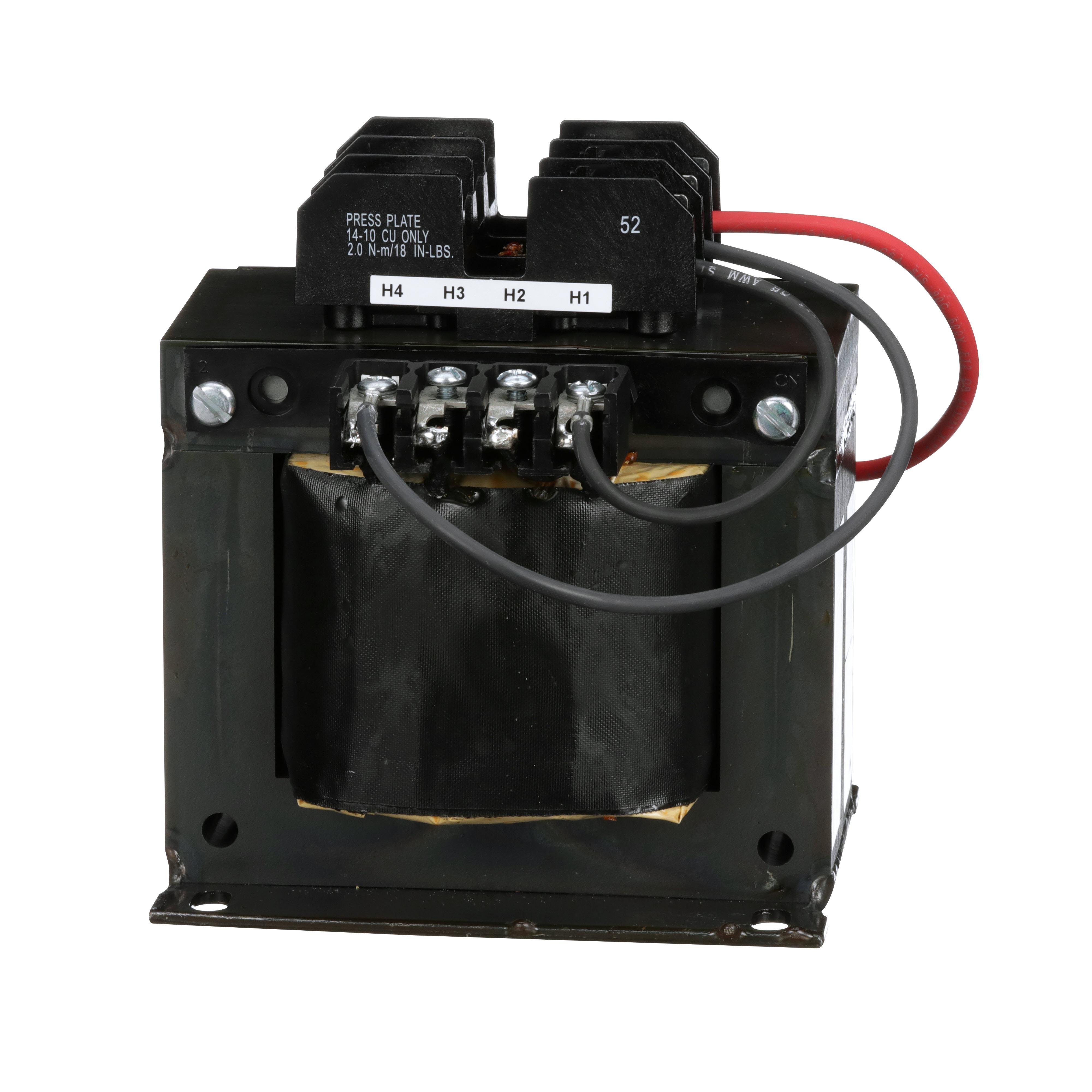 Picture of 9070TF500D20 - Industrial control transformer, Type TF, 1 phase, 500VA, 208/230/460V primary, 115V secondary, 50/60Hz