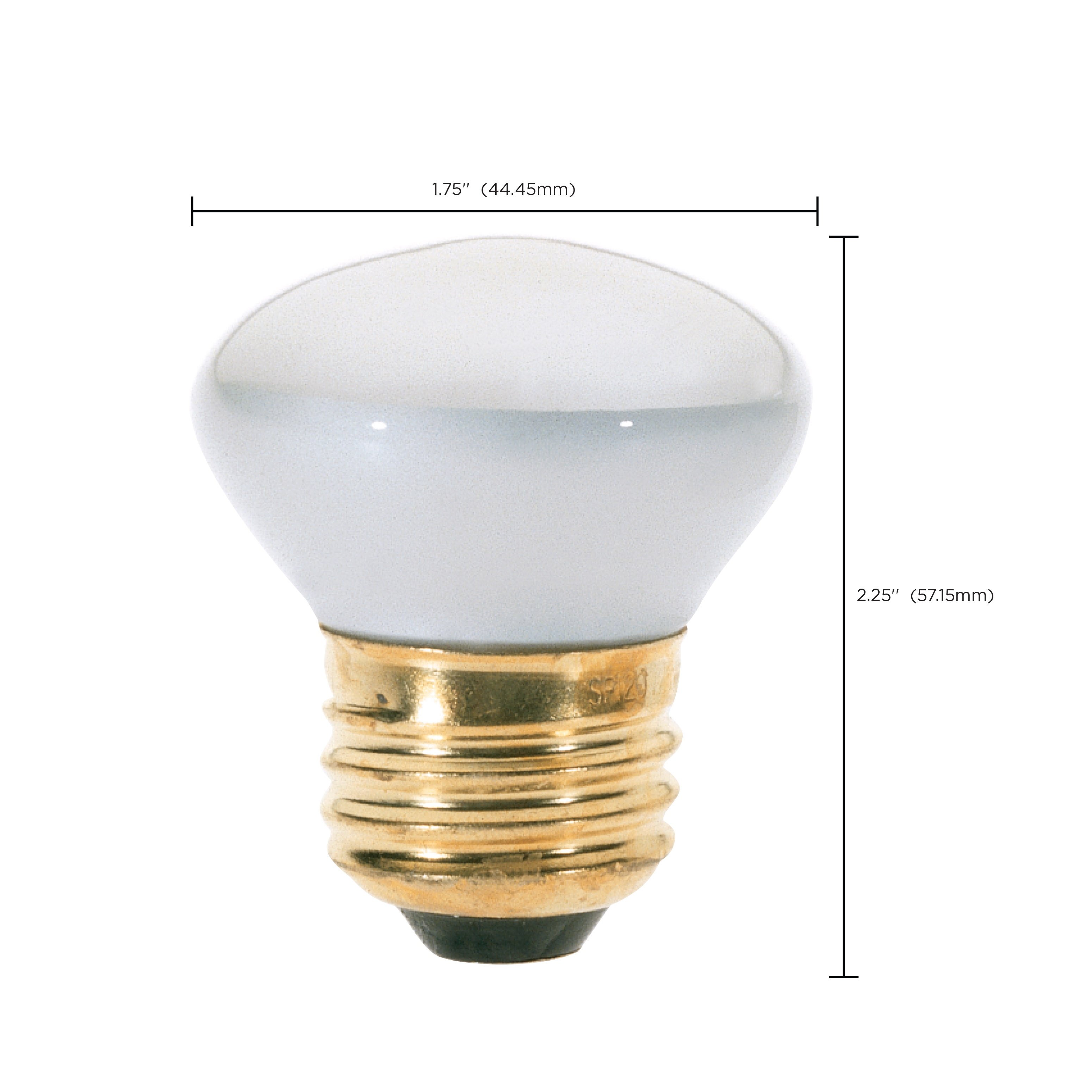 Picture of S3601 - 25 Watt R14 Stubby Incandescent - Clear - 1500 Average rated hours - 135 Lumens - Medium base - 120 Volt