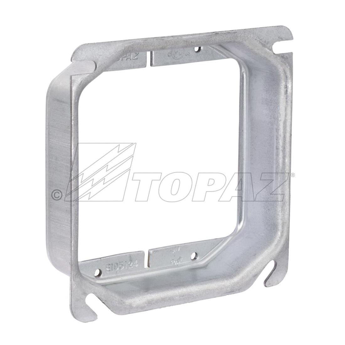 Picture of R2245 - 4" Square Double Gang Device Rings Raised 1" 11.6CU