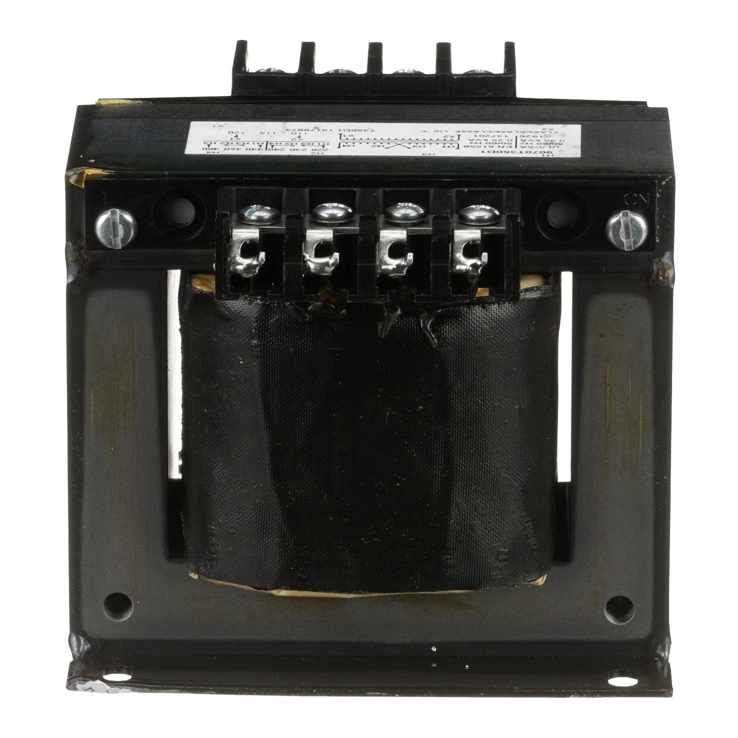 Picture of 9070T350D1 - Transformer, Type T, industrial control, 350VA, 1 phase, 240x480V primary, 120V secondary, 80C rise