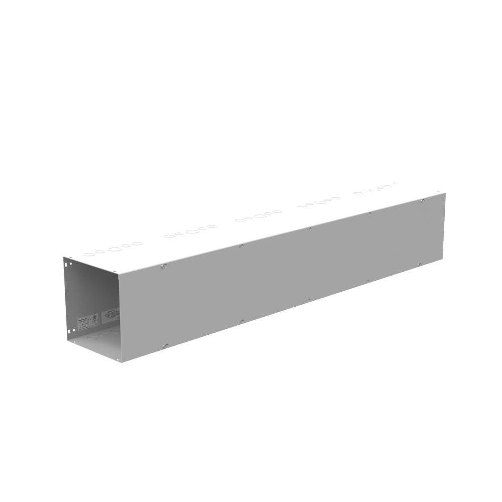 Picture of 101072-GSC1 - 10x72x10 Screw Cover Wireway Type 1 UL Listed Steel Knockouts ANSI 61 Gray