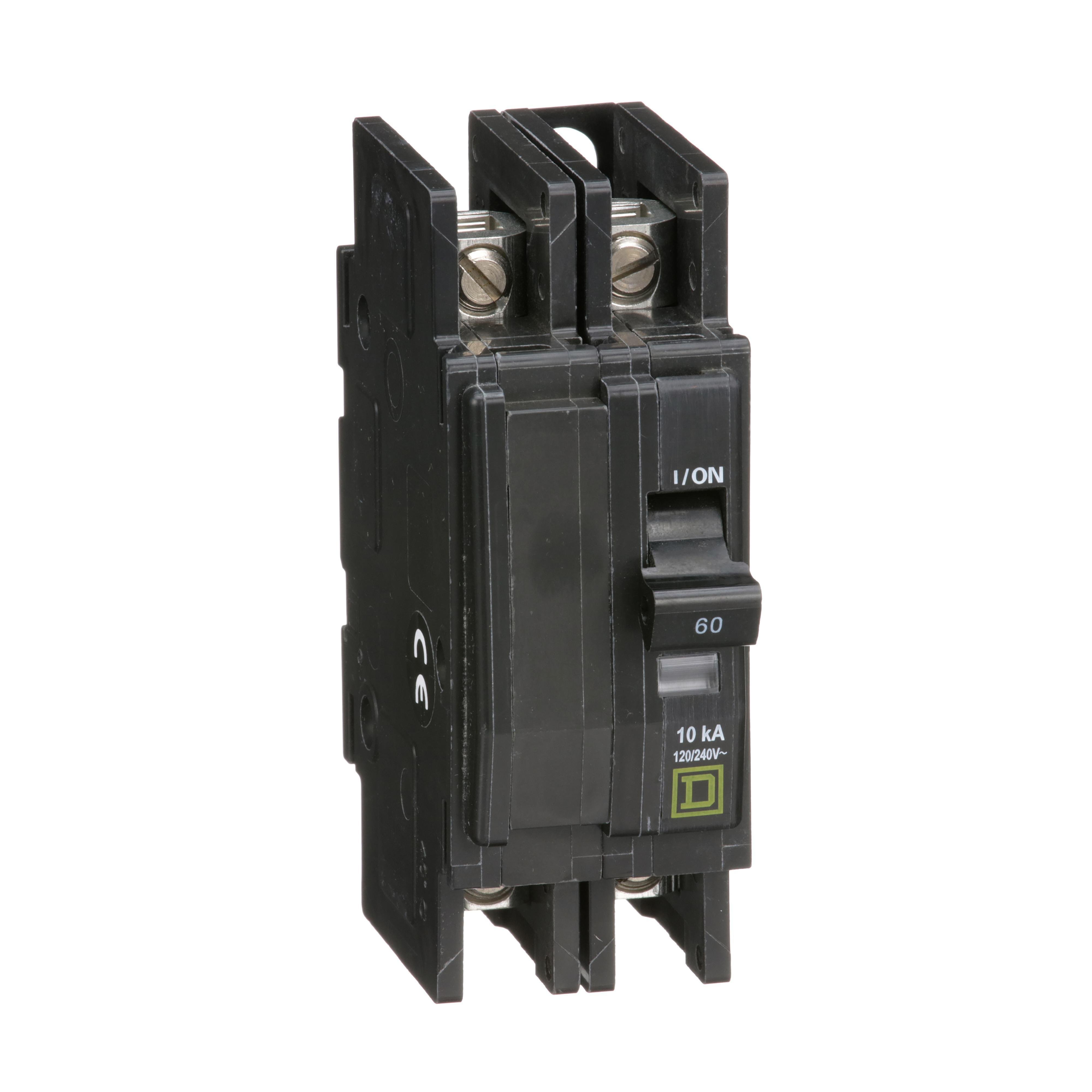 QOU260 - Mini circuit breaker, QOU, 60A, 2 pole, 120/240VAC, 10kA