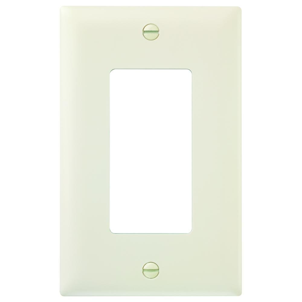 Picture of TP26-LA - TradeMaster® 1-Gang Nylon Wall Plate, 1 Decorator Opening, Light Almond