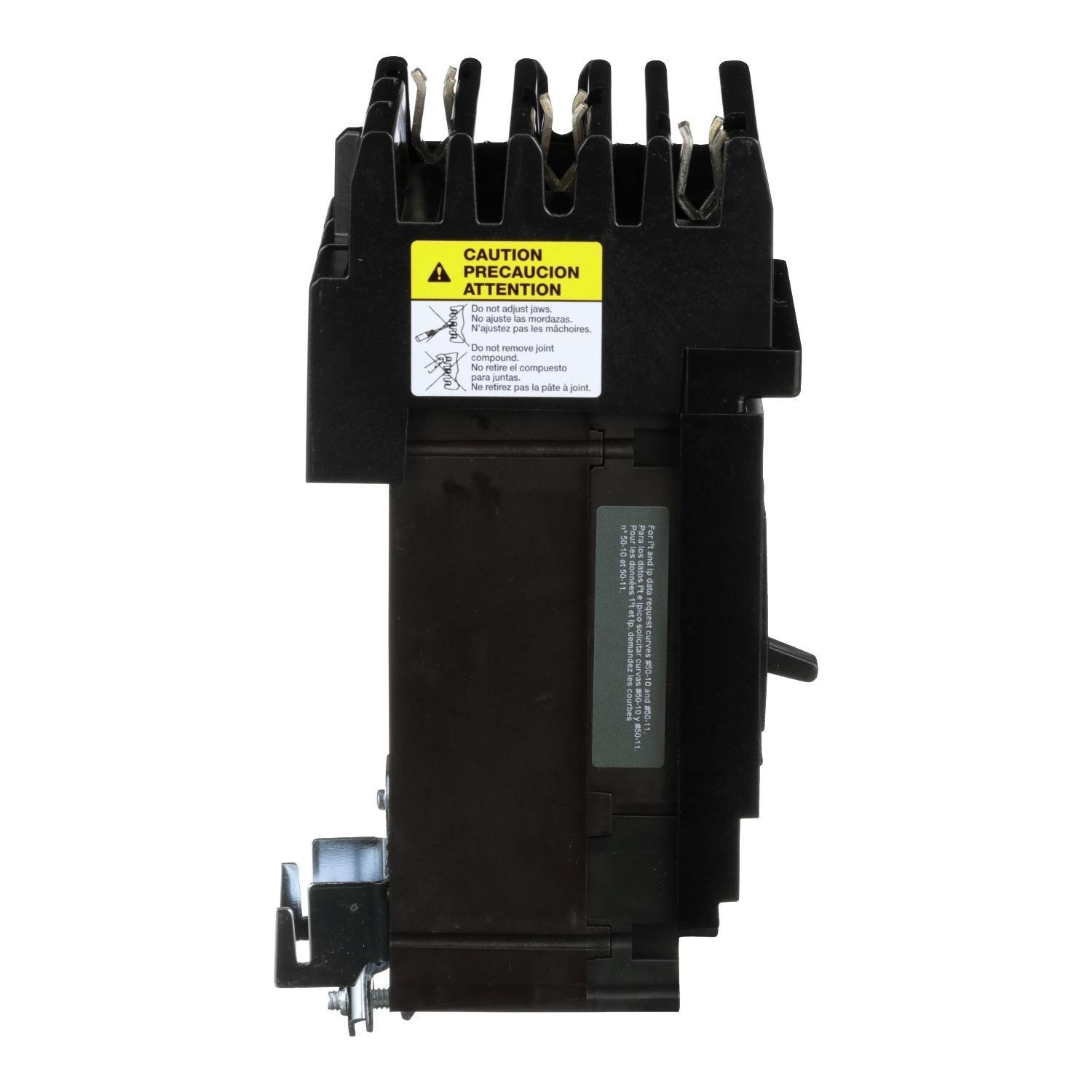 Picture of HJA36025 - Circuit breaker, PowerPacT H, 25A, 3 pole, 600VAC, 25kA, I-Line, thermal magnetic, 80%, ABC