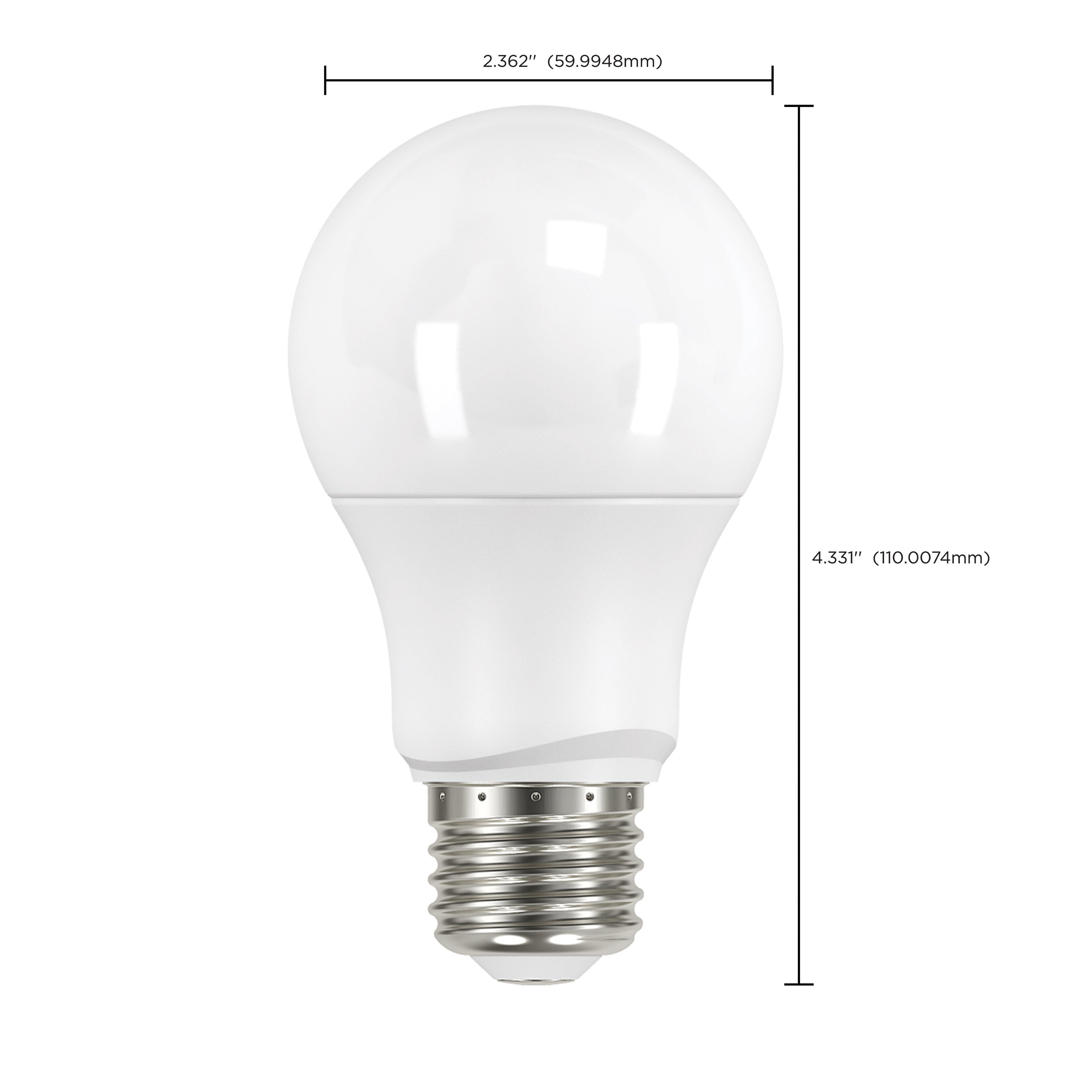 Picture of S9590 - 6 Watt - A19 LED - Frosted - 2700K Medium base - 220 deg. Beam Angle - 120 Volt - Non-Dimmable