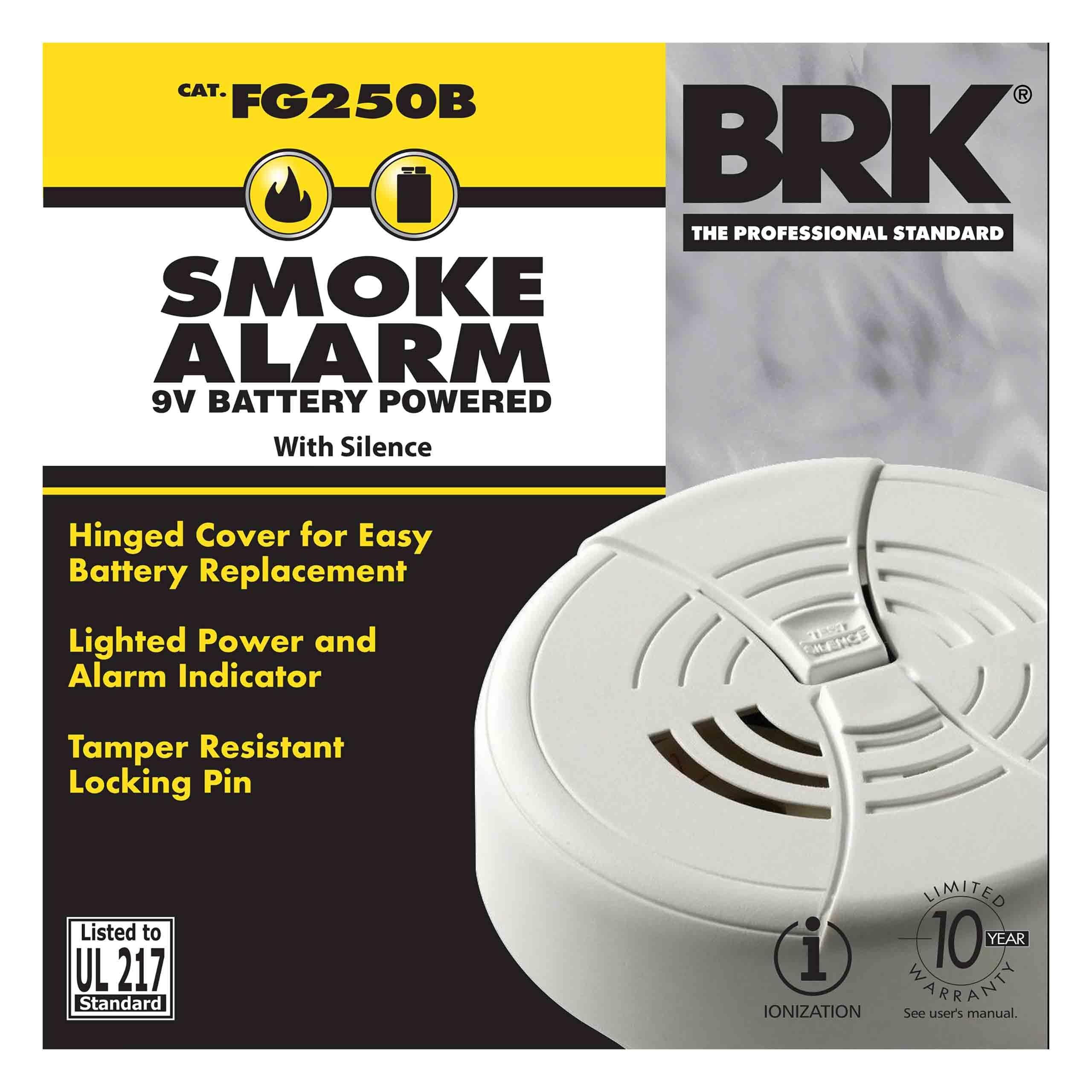 FG250B - 9V Battery Smoke Alarm