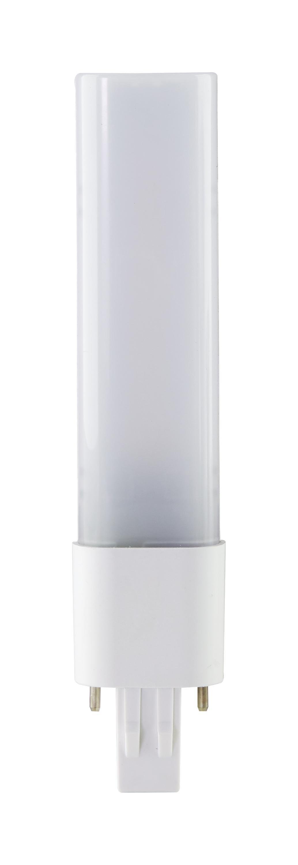 Picture of S11550 - 5.5 Watt LED PL 2-PIN Dual Mode - 2700K - 500 Lumens - GX23 base - 50000 Average rated hours - 120 deg. Beam Angle - Type A/B Ballast Dependent or Ballast Bypass - 120-277 Volt