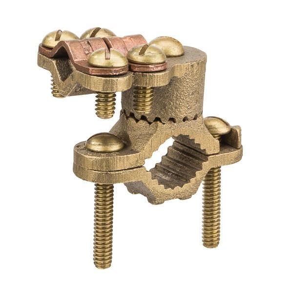 Picture of G-3-BS - Heavy Duty Bronze Ground Clamp, Wire Adapter, 1/2″ to 1″ Pipe