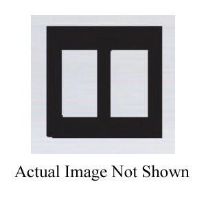 94402 - 2 Gang Satin Brass Block Receptacle Plate