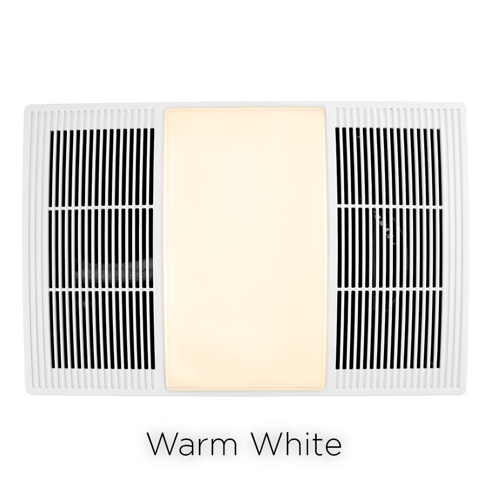 Picture of BHFLED80 - Broan-NuTone BHFLED80 PowerHeat Bathroom Exhaust Fan, Heater, and LED Light Combination, 80 CFM