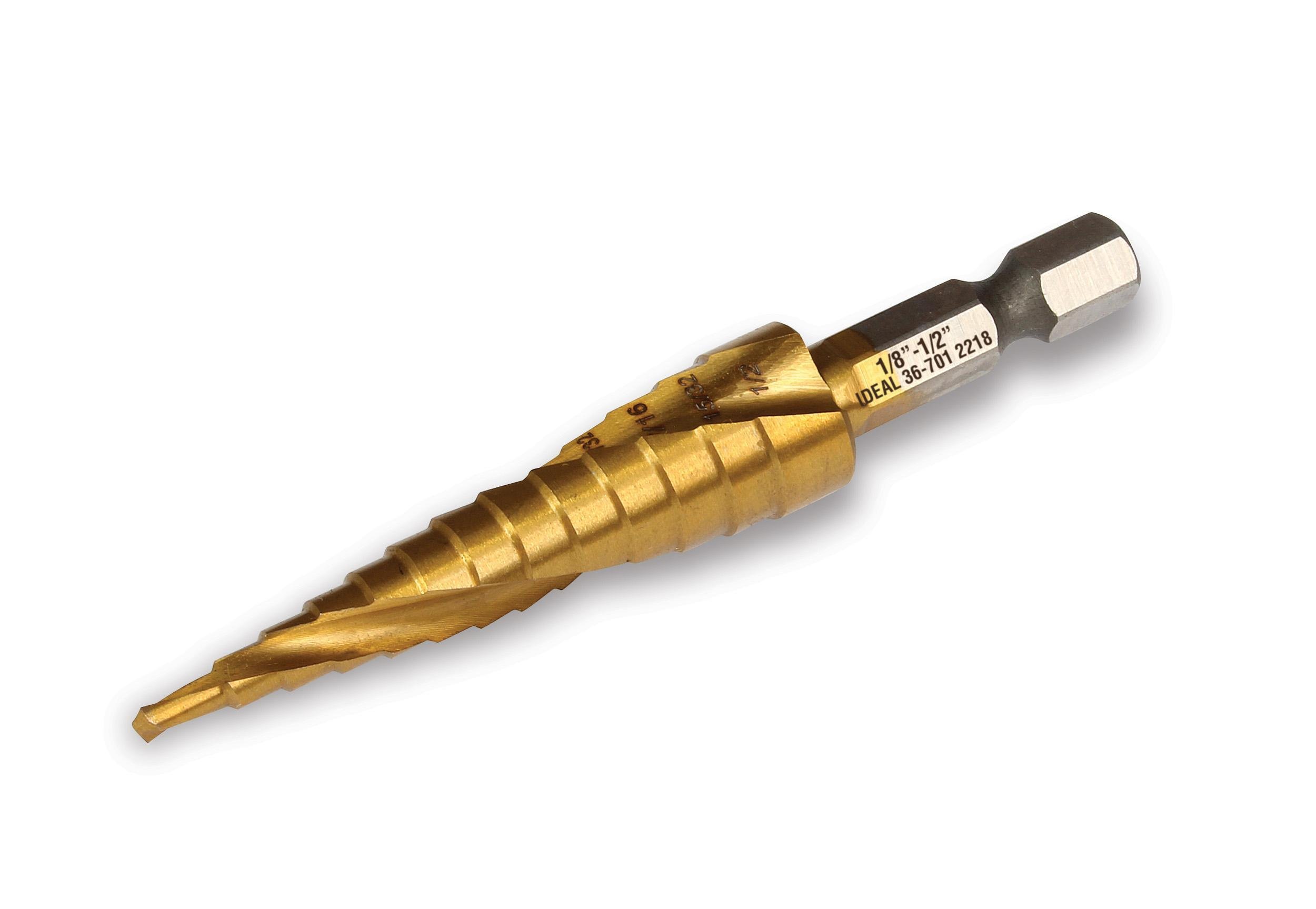 36-701 - Spiral Step Bit, #1, 1/8" - 1/2"