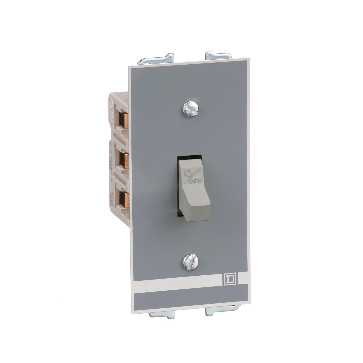 2510KF2 - Switch, manual, 30A, 3 pole, 10 HP at 575 VAC, three phase, toggle operated, no indicator, NEMA 1 flush mount