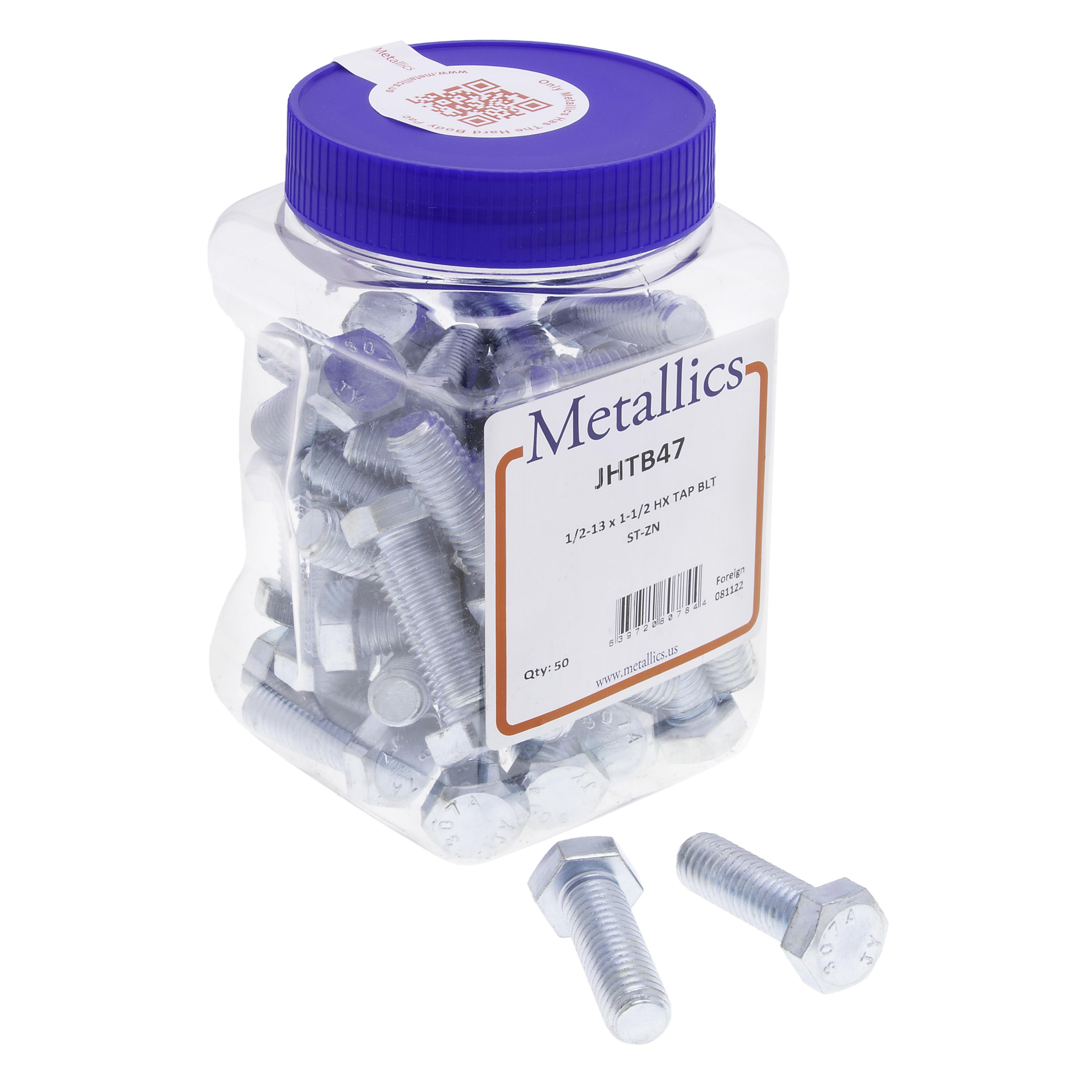 Bolts 1/2-13 X 1-1/2 Hx Tap Blt St (Jar 50)