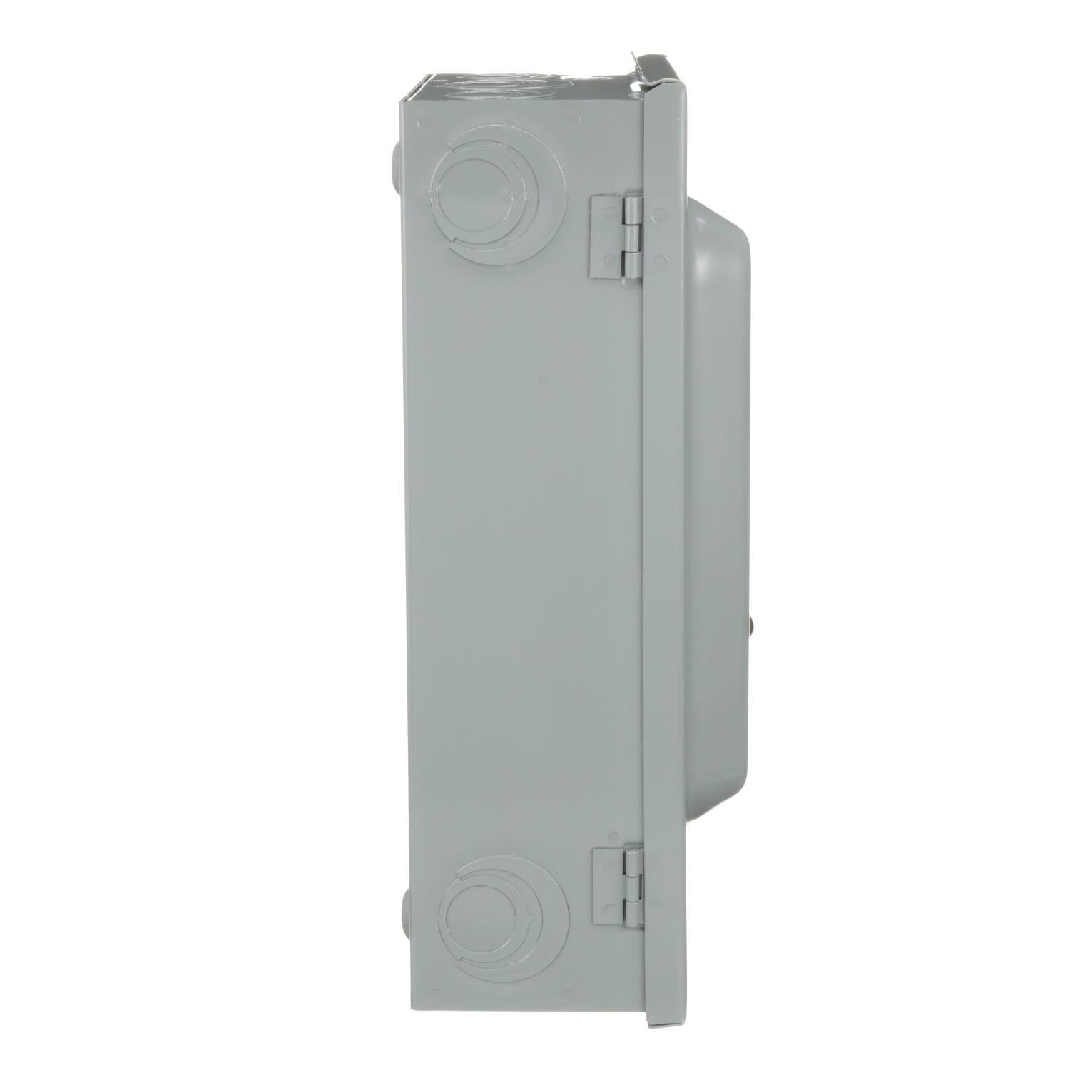 Picture of D223N - Safety switch, general duty, fusible, 100A, 2 pole, 30hp, 240VAC, NEMA 1, neutral factory installed