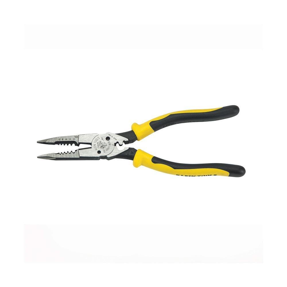 J207-8CR - Pliers, All-Purpose Needle Nose Pliers with Crimper, 8.5-Inch