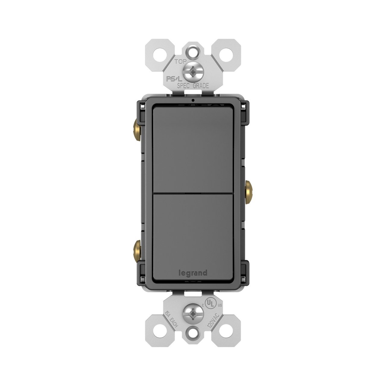 RCD11BK - radiant® Two Single-Pole Switches, Black