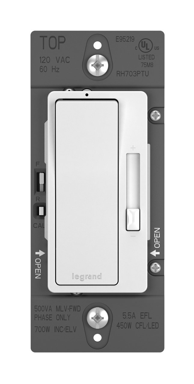 Picture of RH703-PTUW - radiant® Tru-Universal Single Pole/3-Way Dimmer, White