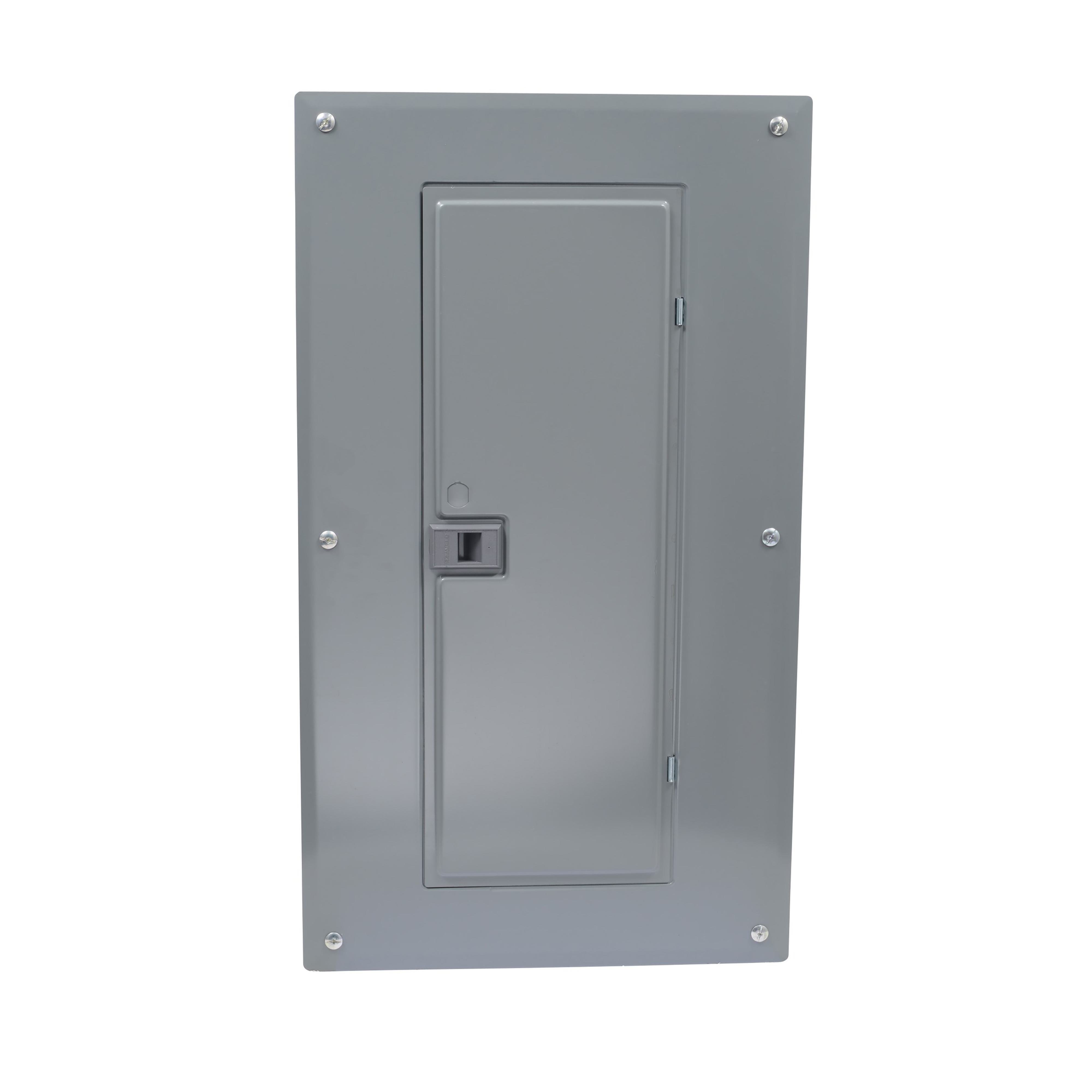 Picture of HOM2448L125PQGC - Load center, Homeline, 1 phase, 24 spaces, 48 circuits, 125A convertible main lugs, PoN, NEMA1, Qwik-grip, gnd bar