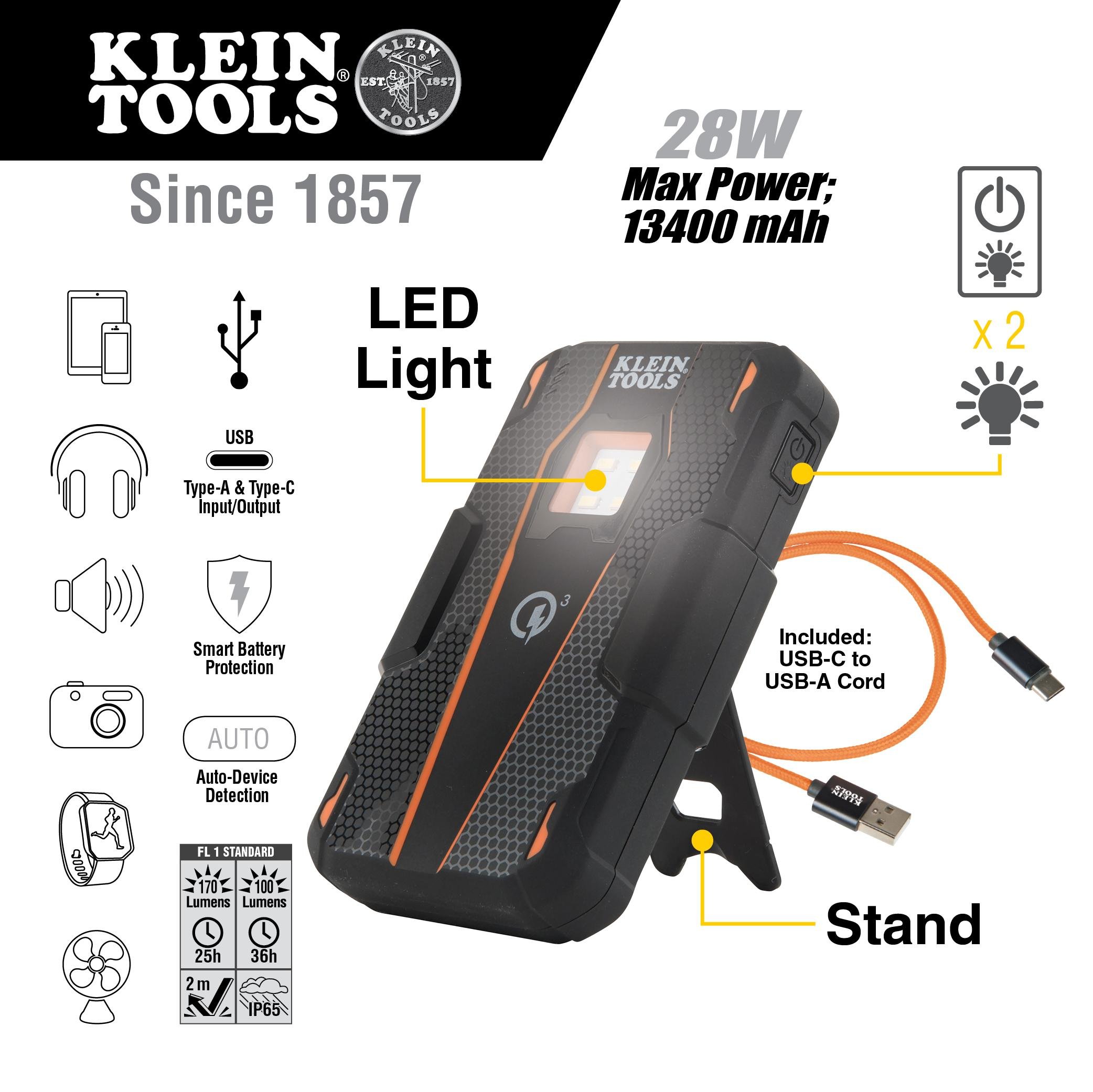 Picture of KTB2 - Portable Jobsite Rechargeable Battery, 13400mAh