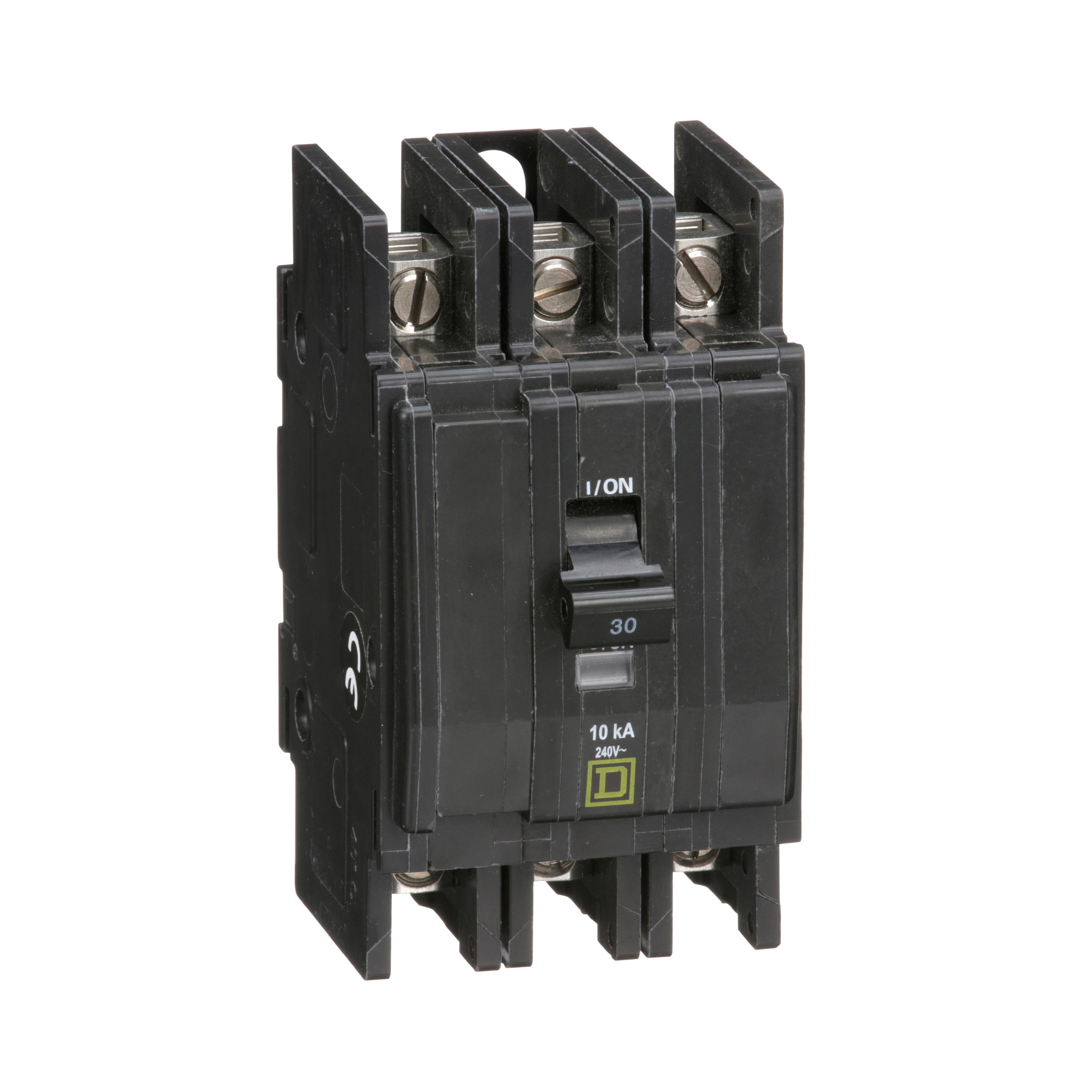 Picture of QOU330 - Mini circuit breaker, QOU, 30A, 3 pole, 240VAC, 10kA