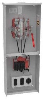 U6123-X-BL - 4 Terminal Ringless 3 Position Condo With House Panel Lever And Barrel Lock Provision