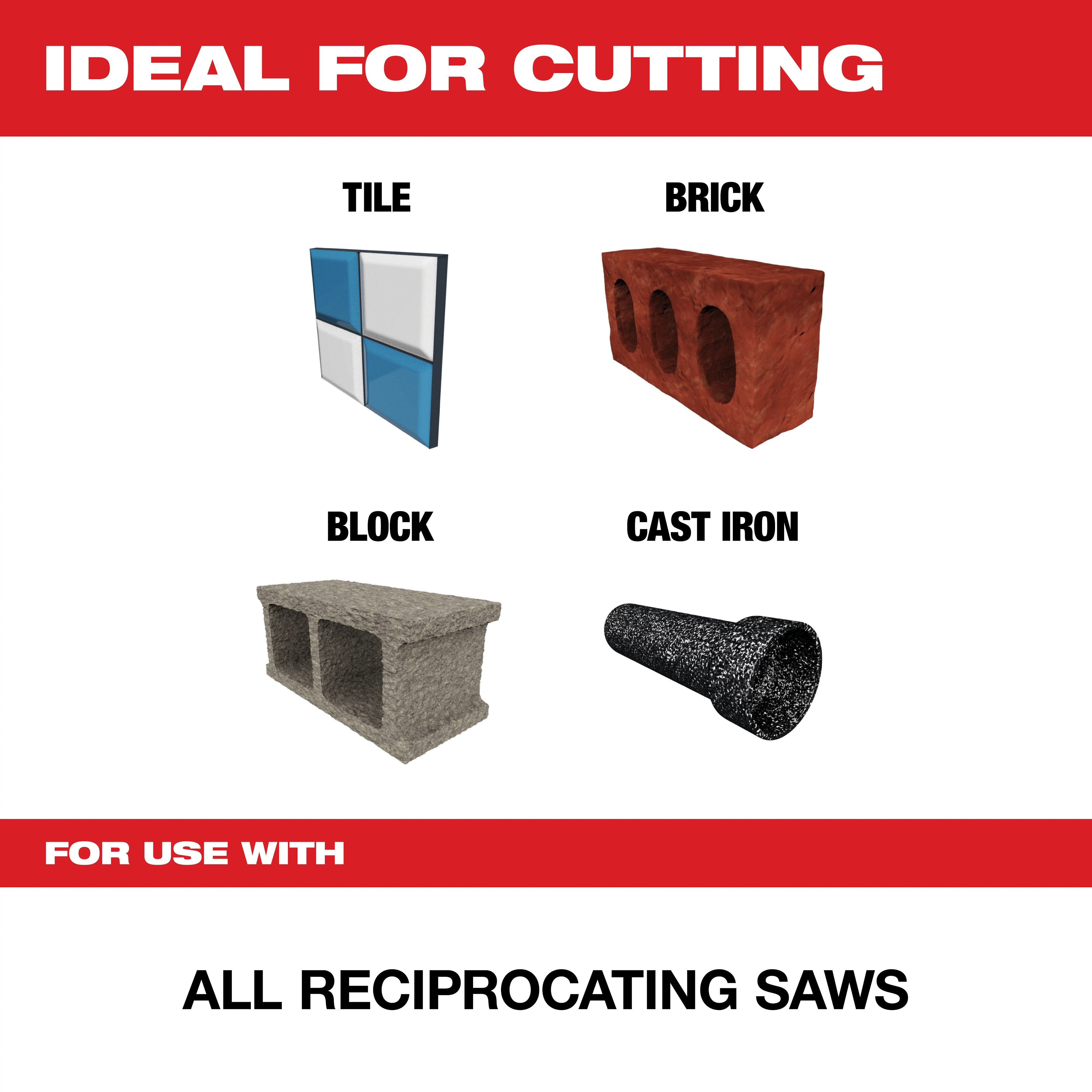 Picture of 48-00-1440 - 6 in. Diamond Grit THE TORCH™ SAWZALL® Blade