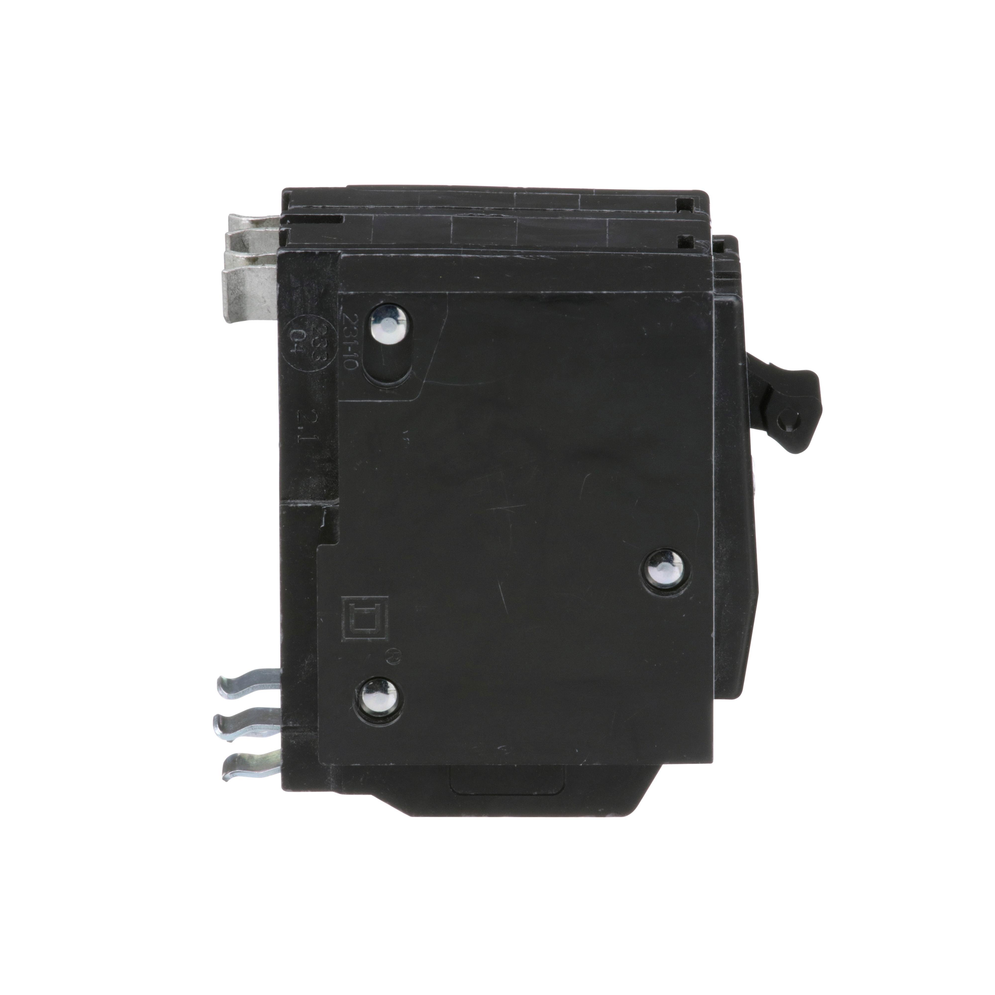 Picture of QO2601021 - Mini circuit breaker, QO, 60A, 2 pole, 120/240VAC, 10kA, plug in, AC shunt