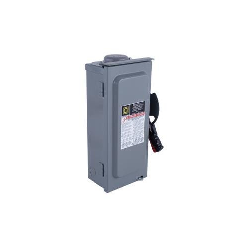 H325 - Safety switch, heavy duty, fusible, 400A, 3 wire, 3 pole, 125hp, 240VAC/250VDC, NEMA 1