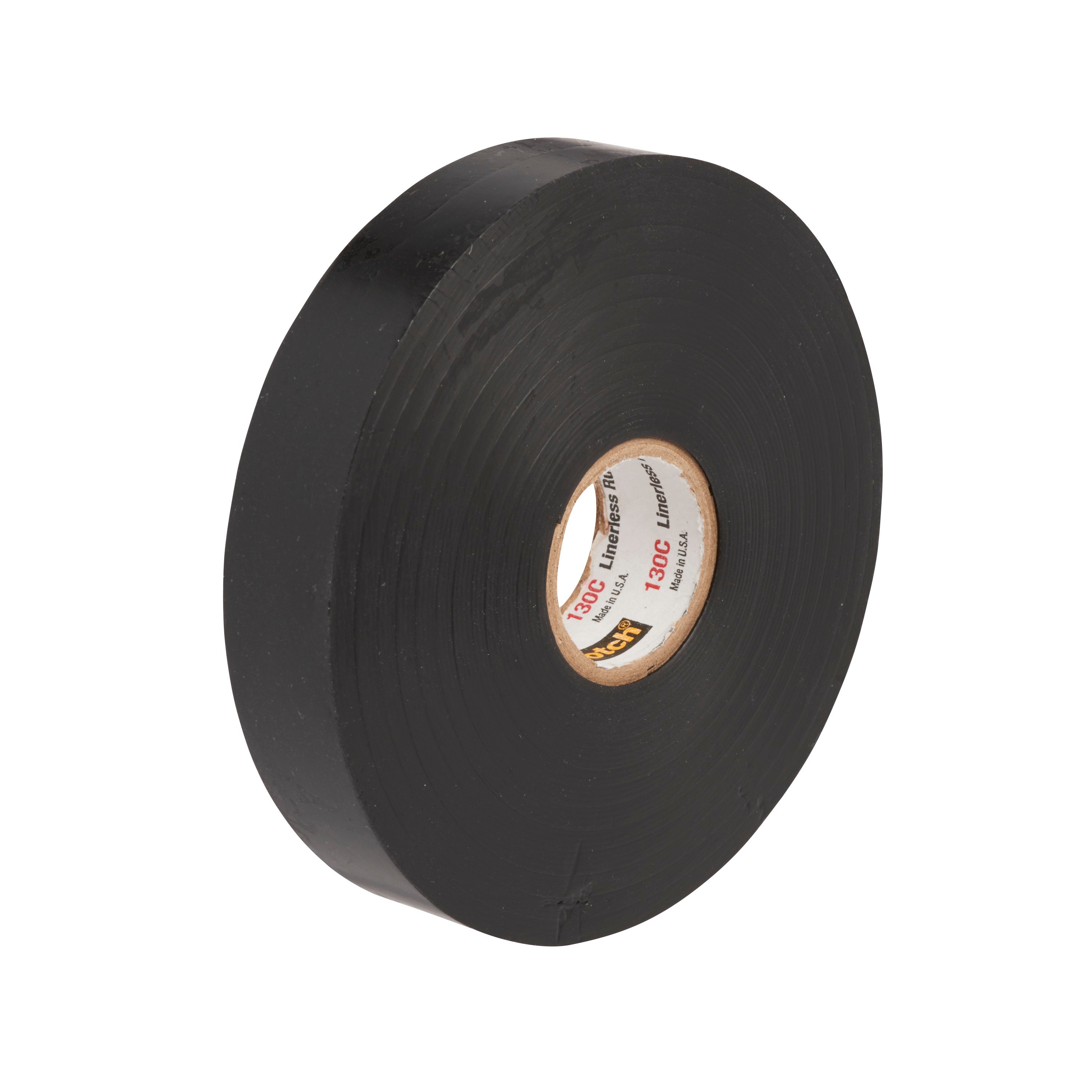 130C-3/4X30FT - Scotch® Linerless Rubber Splicing Tape 130C, 3/4 in x 33 ft, Black, 1 roll/carton, 24 rolls/Case