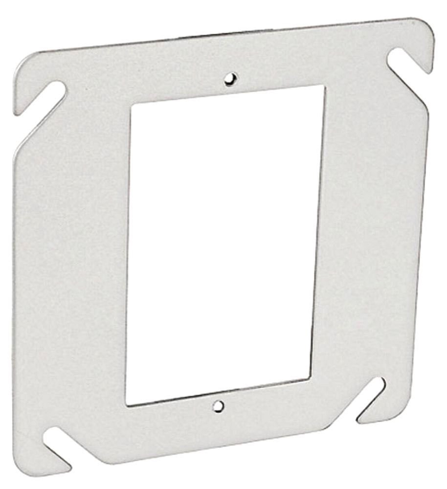 52C62A - 52C62A - Four Square One Gang Device Ring Flat, 50 Pak