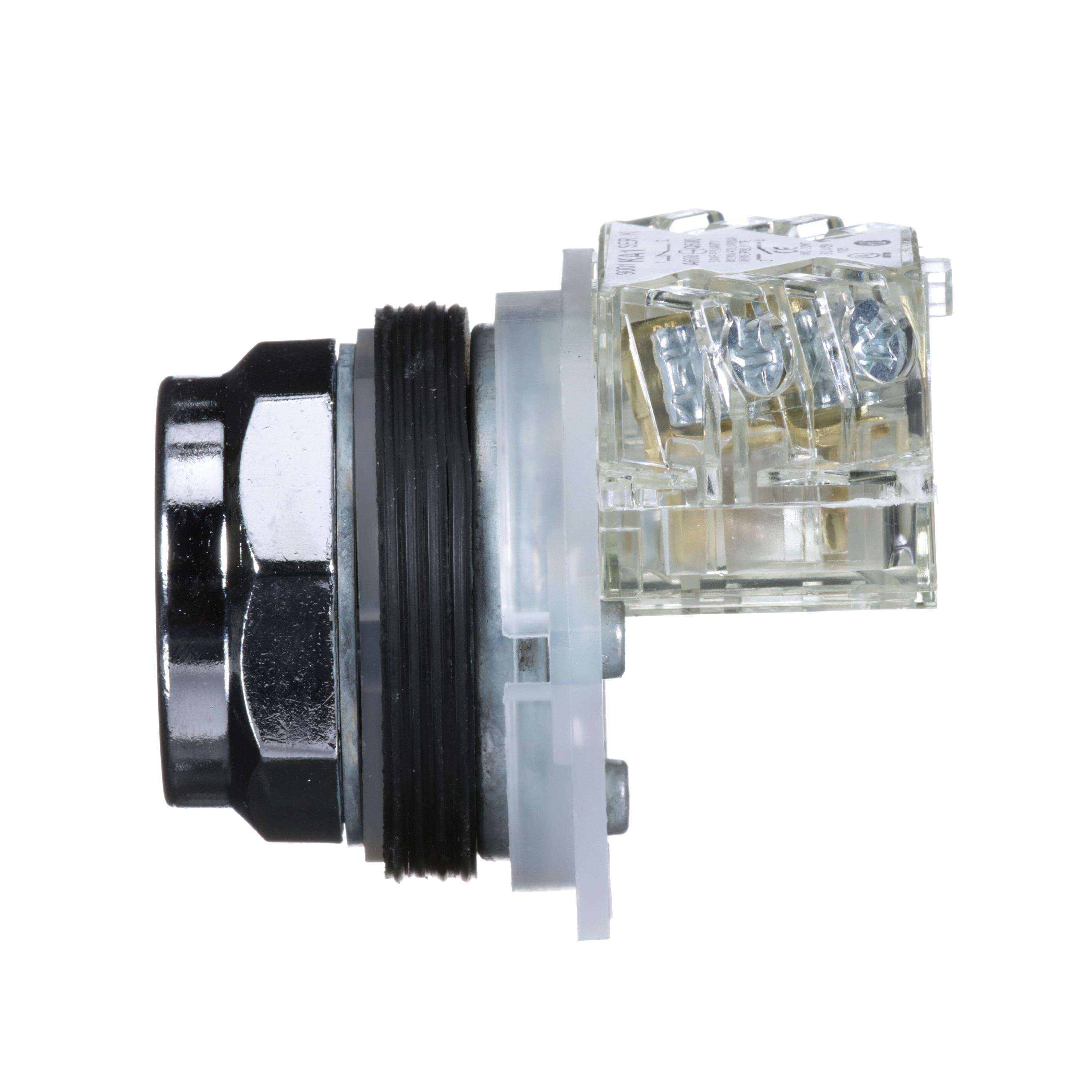 Picture of 9001KR1BH13 - 30mm Push Button, Type K, push button, full guard, black, 1 NO and 1 NC