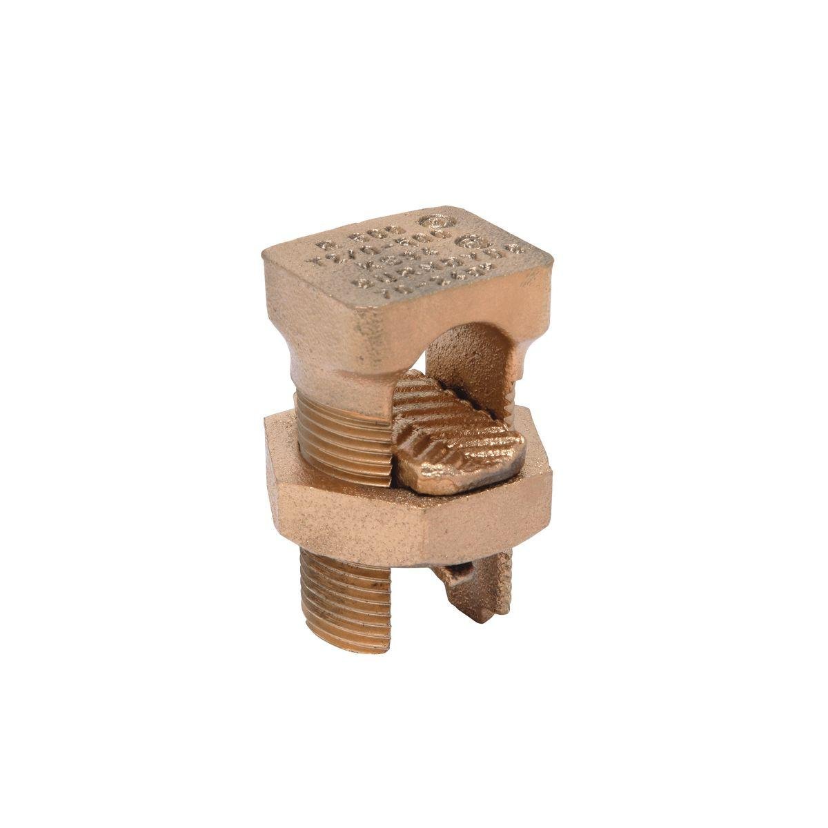 KS34 - Copper Split Bolt, Cu: 2/0 AWG (Str)-500 kcmil (Run & Tap).