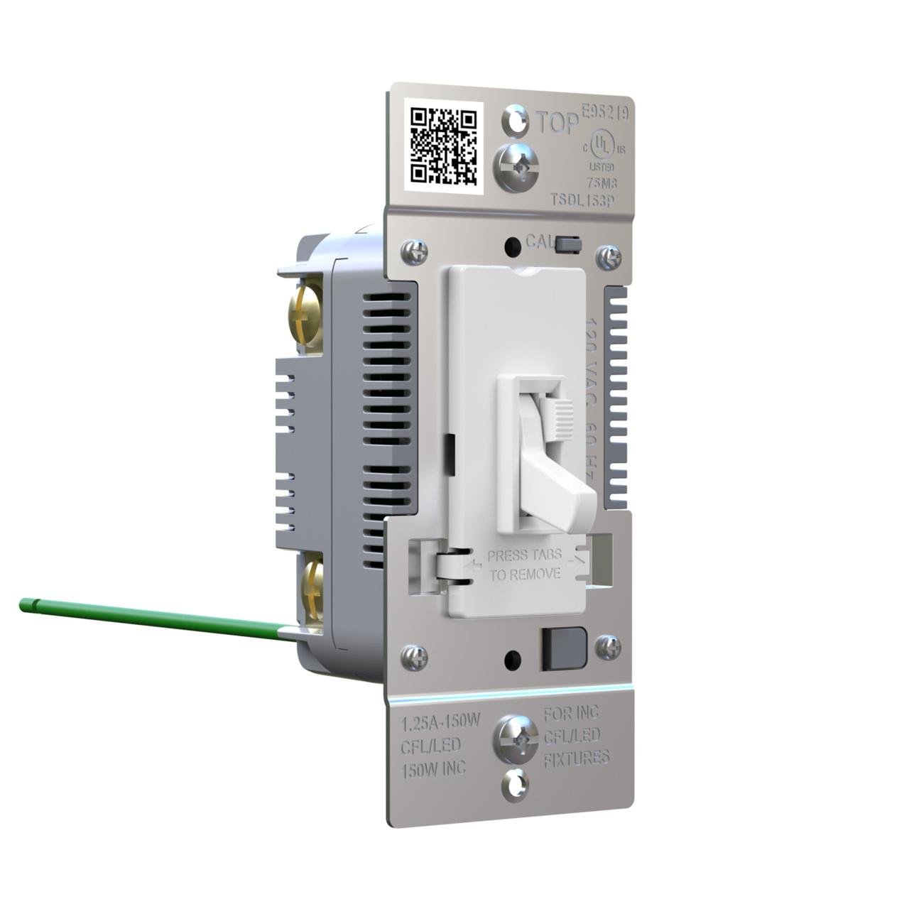 Picture of TSDL153PW - Trademaster Toggle Slide LED Advanced Dimmer, White