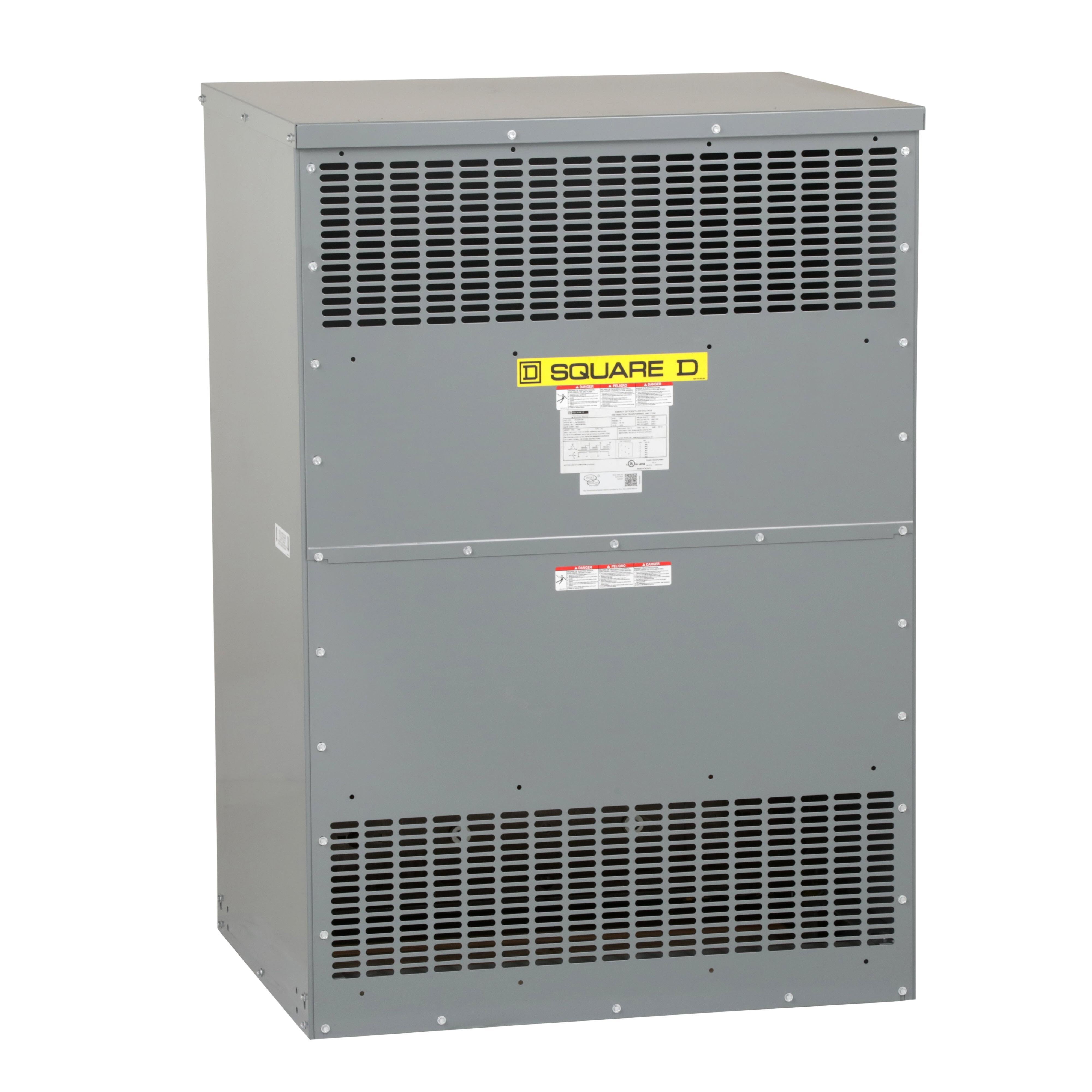 EX225T3HCU - Transformer, dry type, DOE 2016, 225kVA, 3 phase, 480V delta primary, 208Y/120V secondary, 25J, 150C rise, Cu