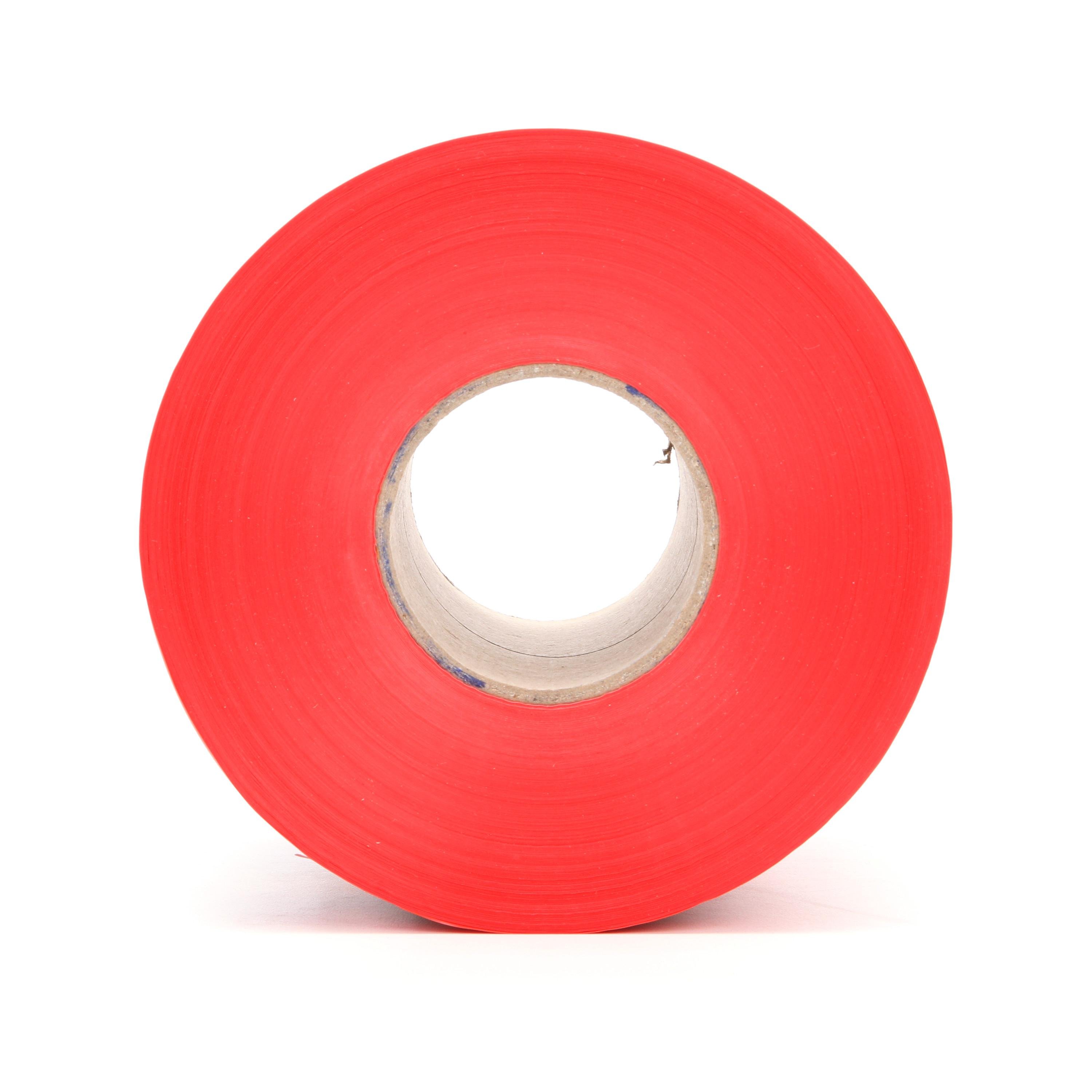 368 - Scotch Buried Barricade Tape 368, CAUTION BURIED ELECTRIC LINE BELOW, 6 in x 1000 ft, Red, 4 rolls/case, BULK